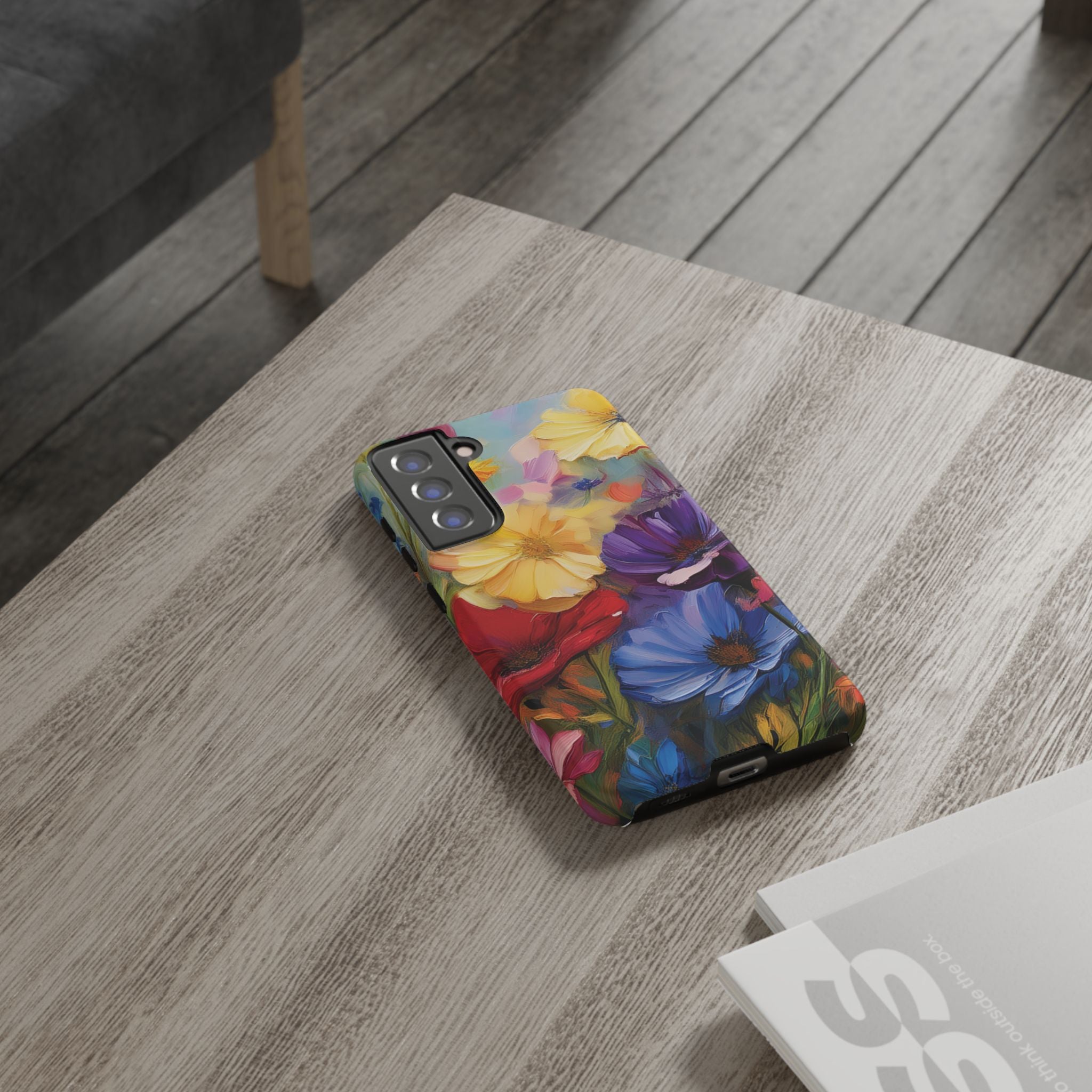 Bold Wildflower Phone Case Bright Hand-Painted Floral Art Vibrant Botanical Design for iPhone & Samsung | Trendy Nature Lover Gift Phone  Galaxy