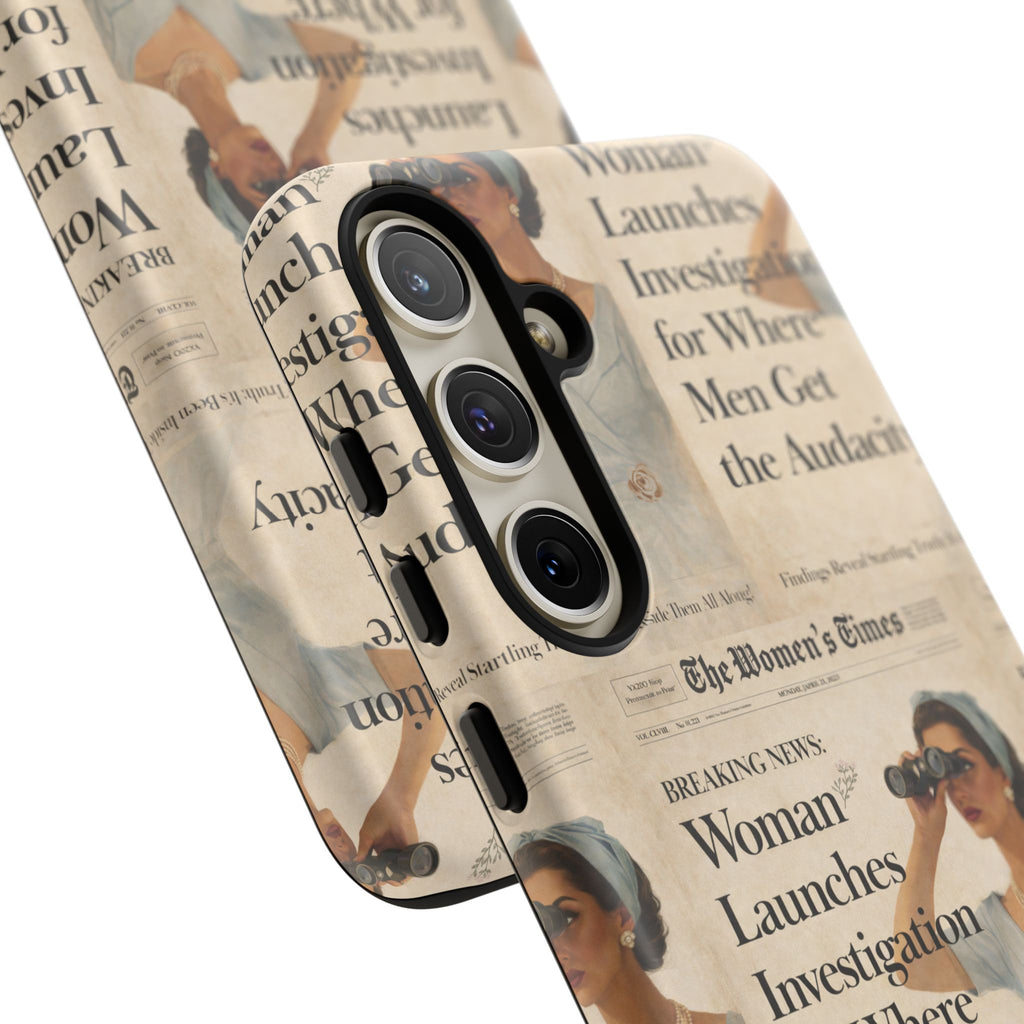 Funny Vintage Sarcastic Women Phone Case | Retro Sarcasm Text Design