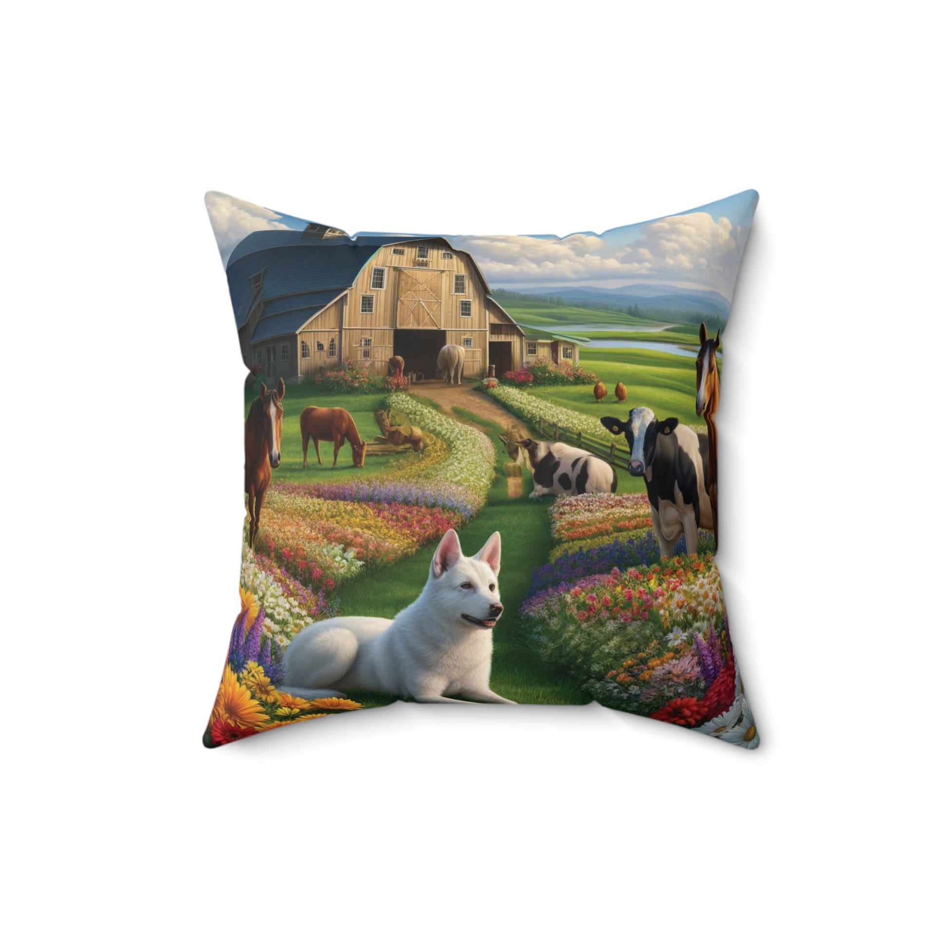 Farmhouse Barn Decorative Pillow Home Accents Mother's Day Gift Luxurious Home Living Room Comfort for Bedroom or Housewarming Gift New House, Bridal Shower Gift.