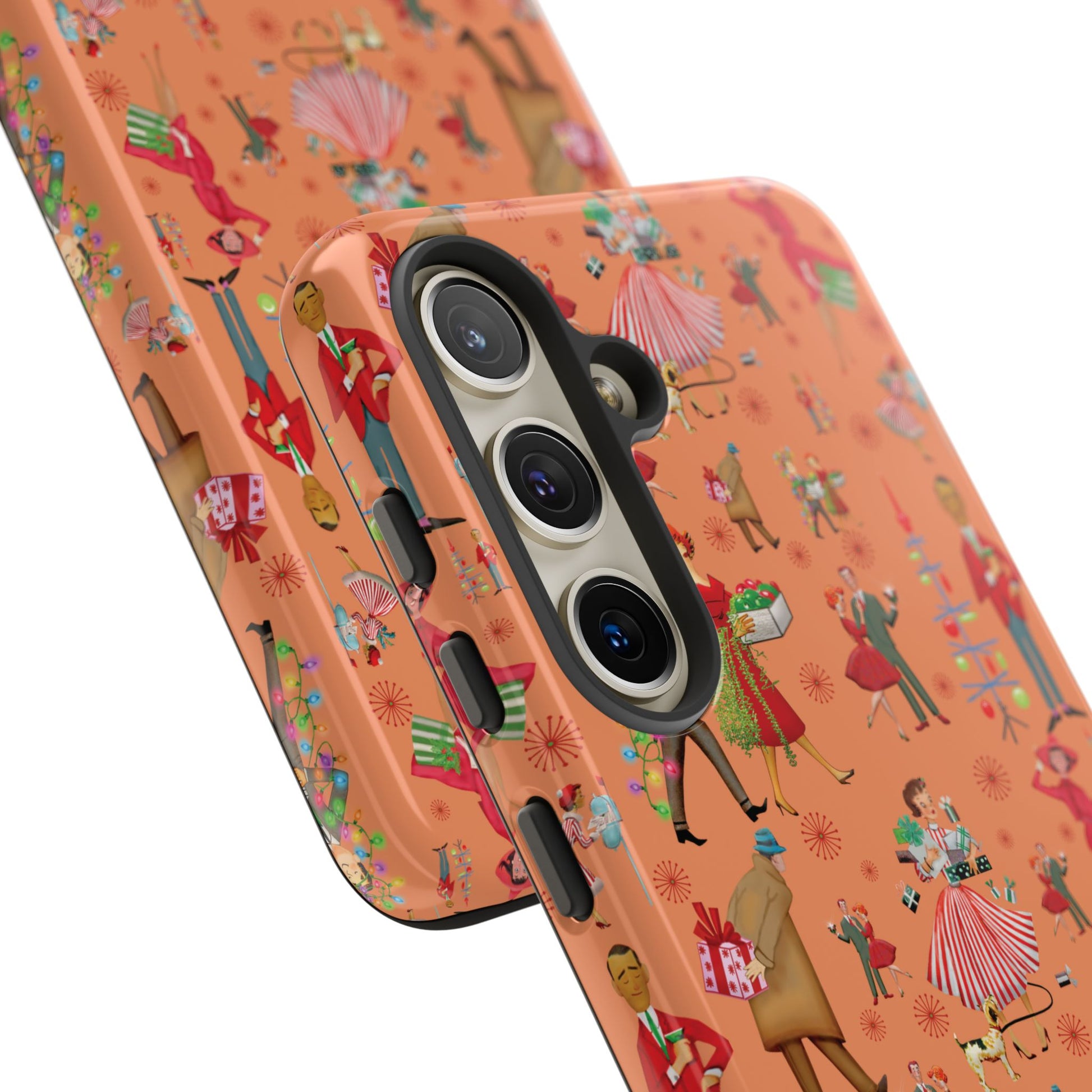 Retro Christmas 50s Phone Case Unique Holiday Protection for Your Device | Stylish & Durable Cover Gift for Her Phone 17, 16, 15, Samsung iPhone Accessory Gift for Her