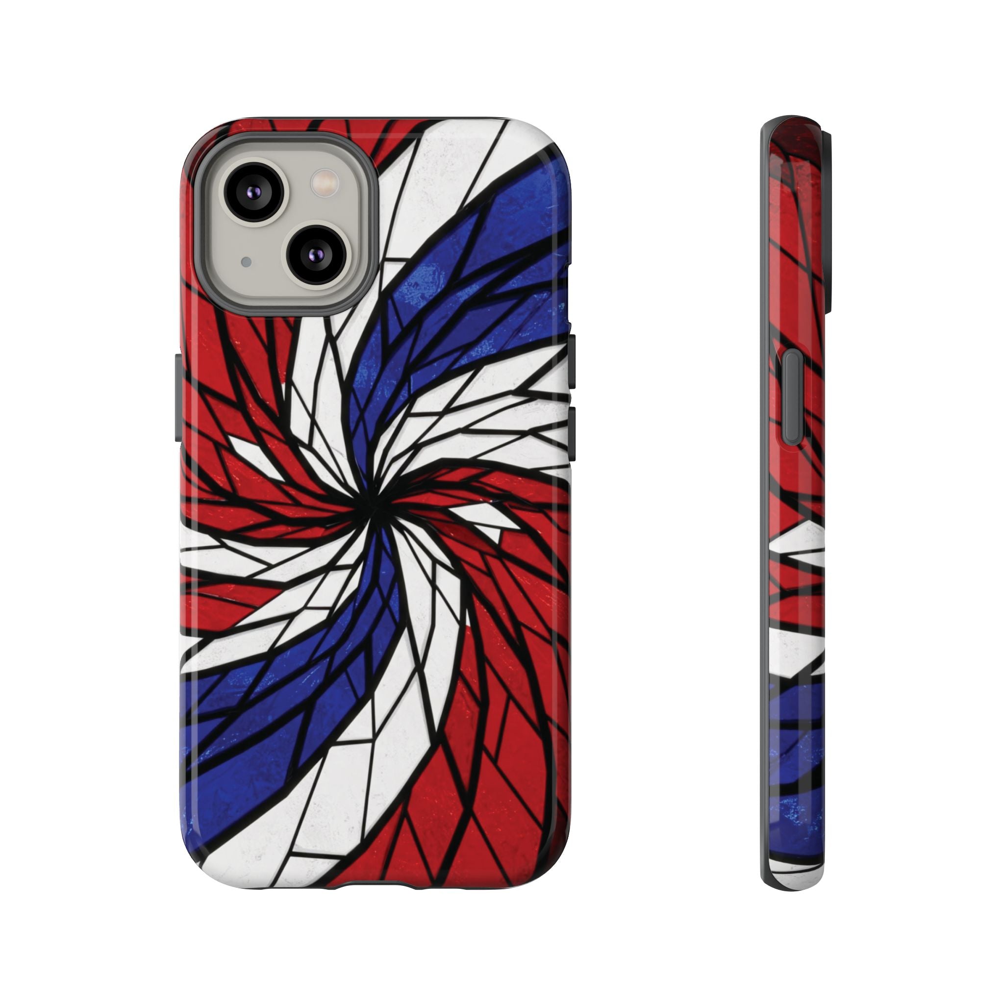 Patriotic Red White & Blue Phone Case – USA Flag Design, Independence Day Gift, Protective Cover for iPhone, Samsung, Pixel