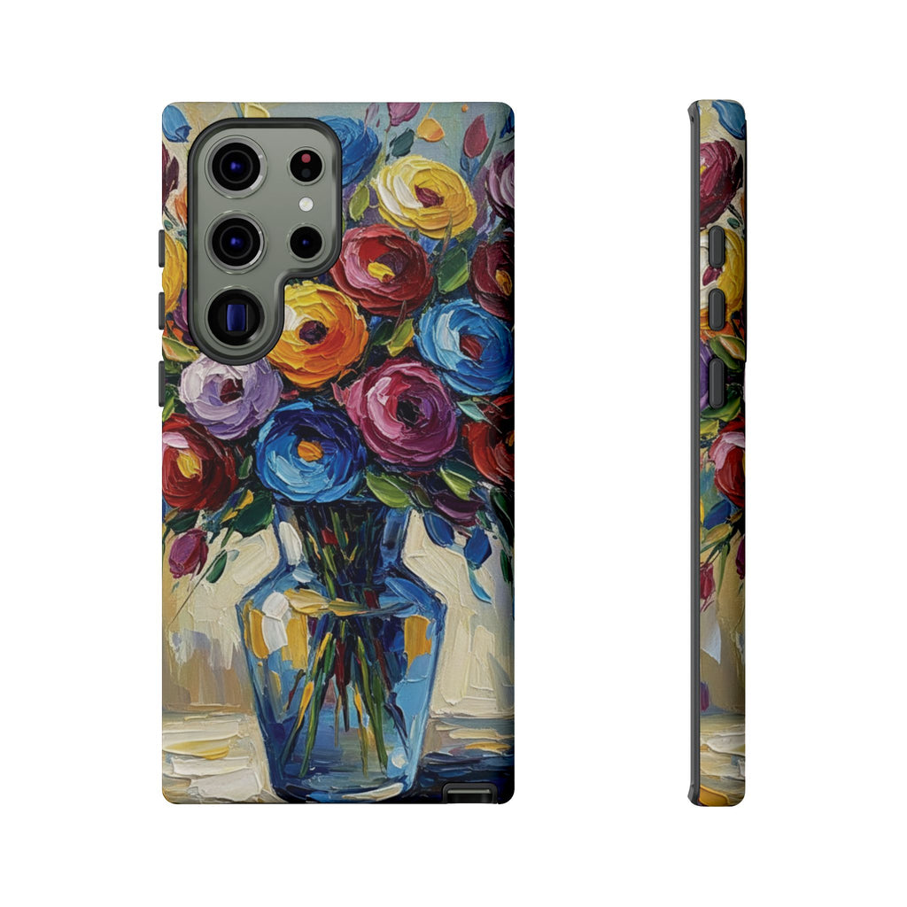 Floral Luxury Oil Painting Illusion Tough Case — Floral Art Phone Case for Art Lovers