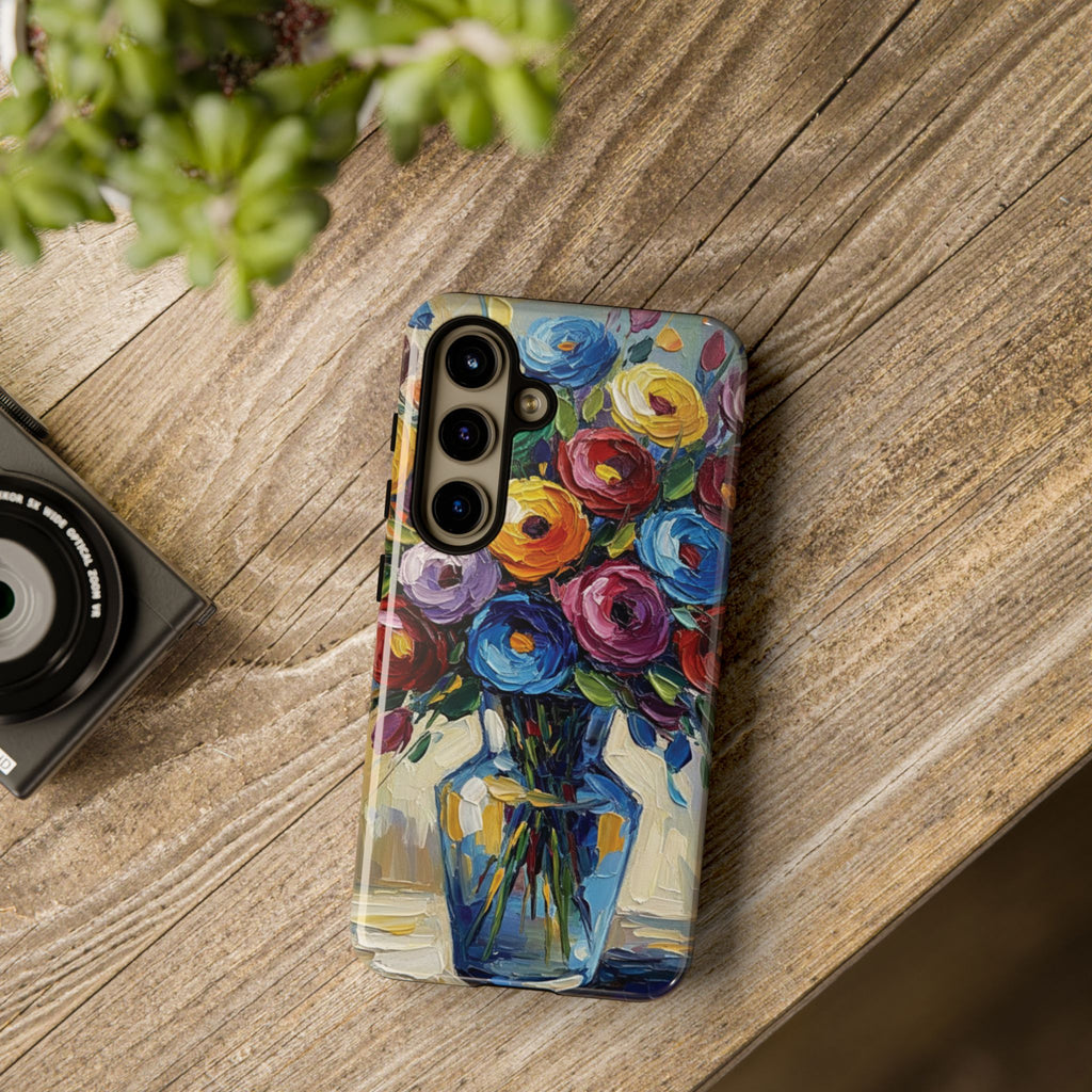 Floral Luxury Oil Painting Illusion Tough Case — Floral Art Phone Case for Art Lovers