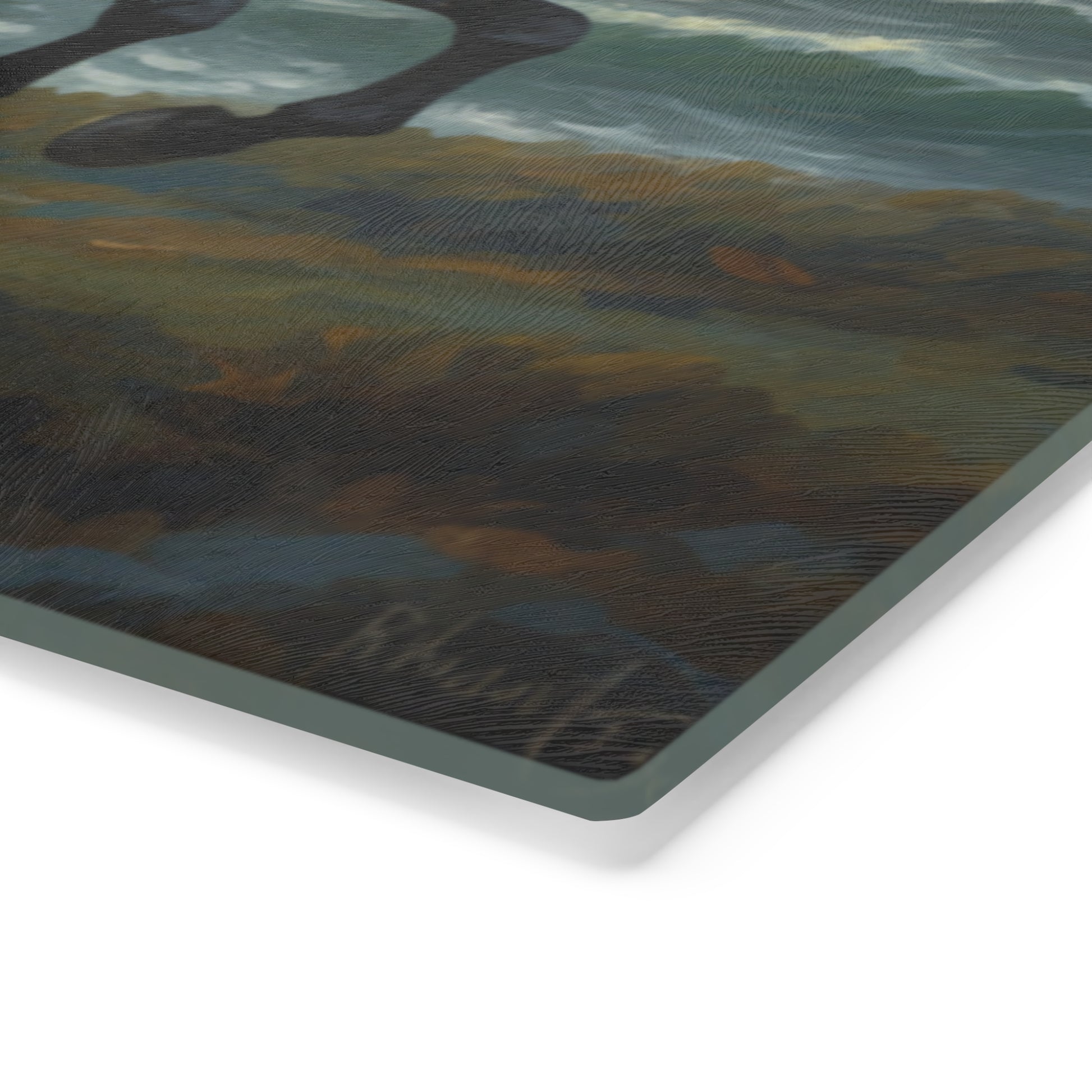 Majestic Horses Tempered Glass Cutting Board – Durable, Easy-Clean Kitchen Essential