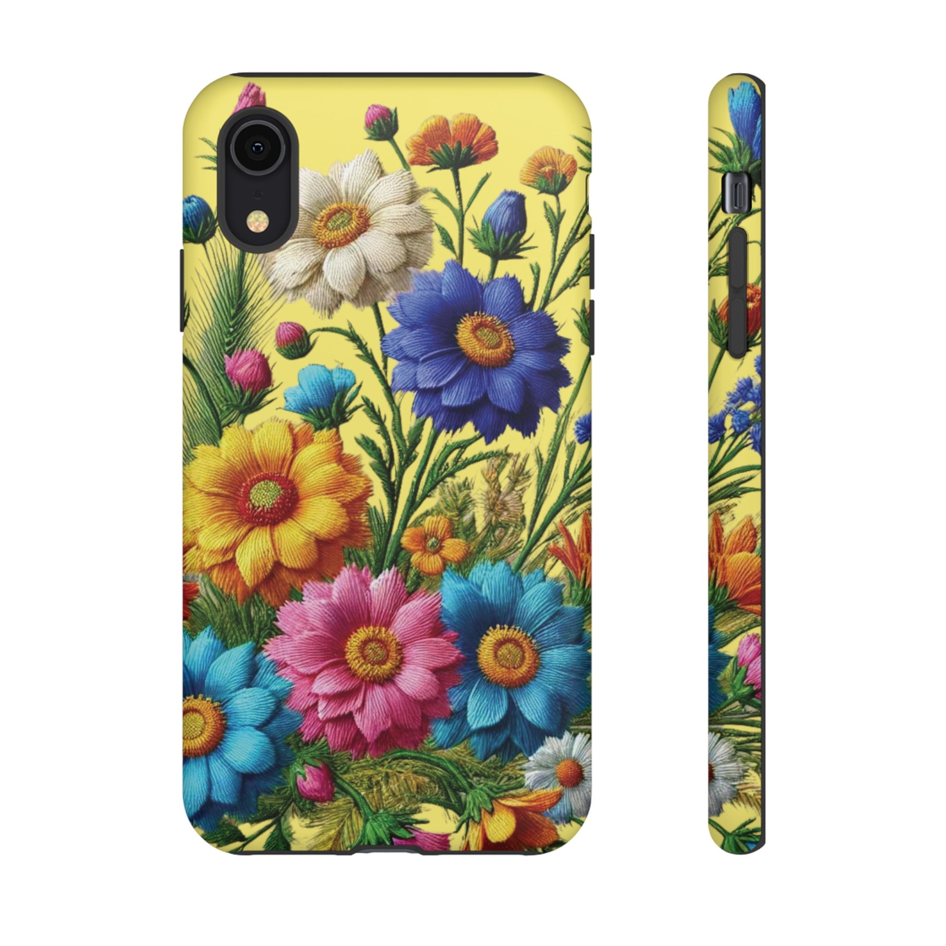Phone Case Yellow Bright Floral Protective Phone Case Gift for Her Phone 15, Samsung iPhone Samsung  iPhone 15, Samsung iPhone Samsung Accessory Gift for Her