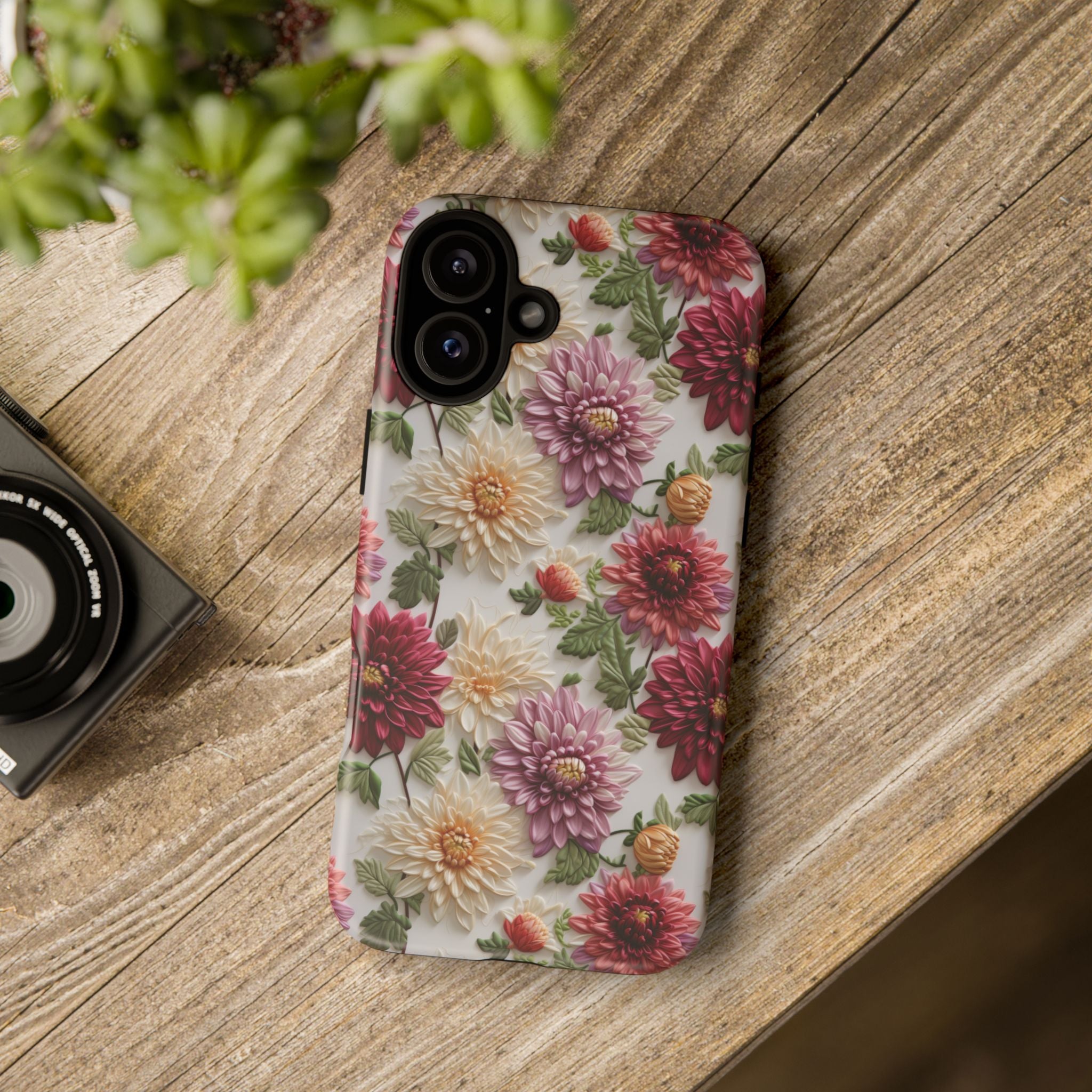 Floral Fall Phone Case for iPhone 16 pro15 14 13 12  21 23 Samsung, and Pixel | Stylish Protective Cover Gift for Her Perfect for Floral Lover - MRSBYVALLE