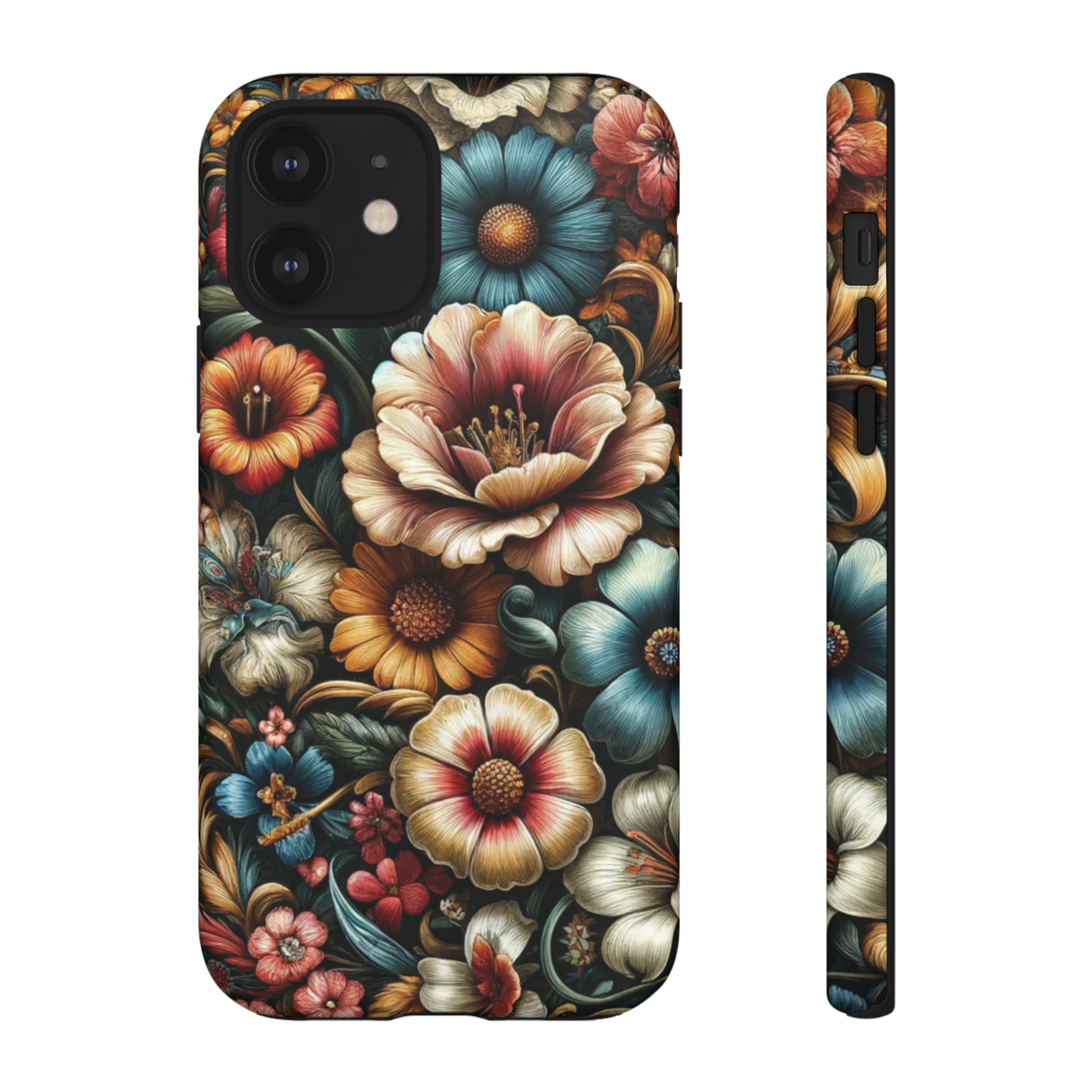 Pastel Floral Design Luxury Phone Tough Case Floral Elegant Durable Stylish for Modern Devices iPhone 15, Samsung iPhone Samsung Accessory Gift for Her.
