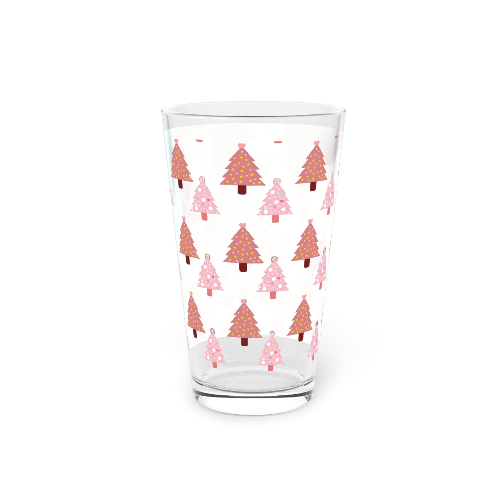 Pink Best Christmas Theme 16oz Pint Glass Festive Holiday Design, Perfect for Seasonal Drinks, Cheerful Decor, Ideal Gift for Christmas Celebrations and PartiesElegance Durable, High-Quality Glassware Perfect for Parties - MRSBYVALLE