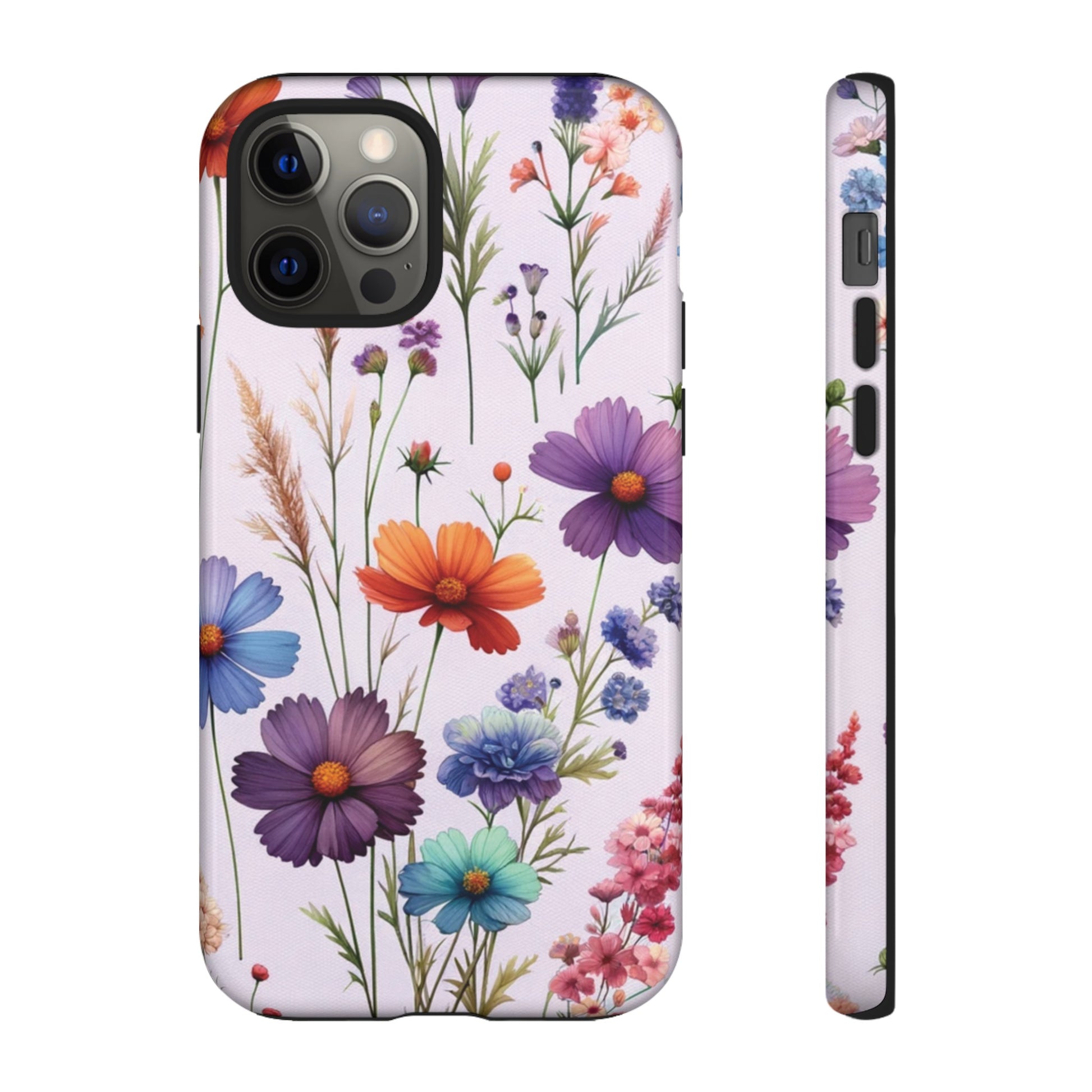 Lavender Wildflowers Protective Phone Case Gift for Her Phone 15, Samsung iPhone Samsung Gift for Her Case iPhone 15, Samsung iPhone Samsung Accessory Gift for Her.