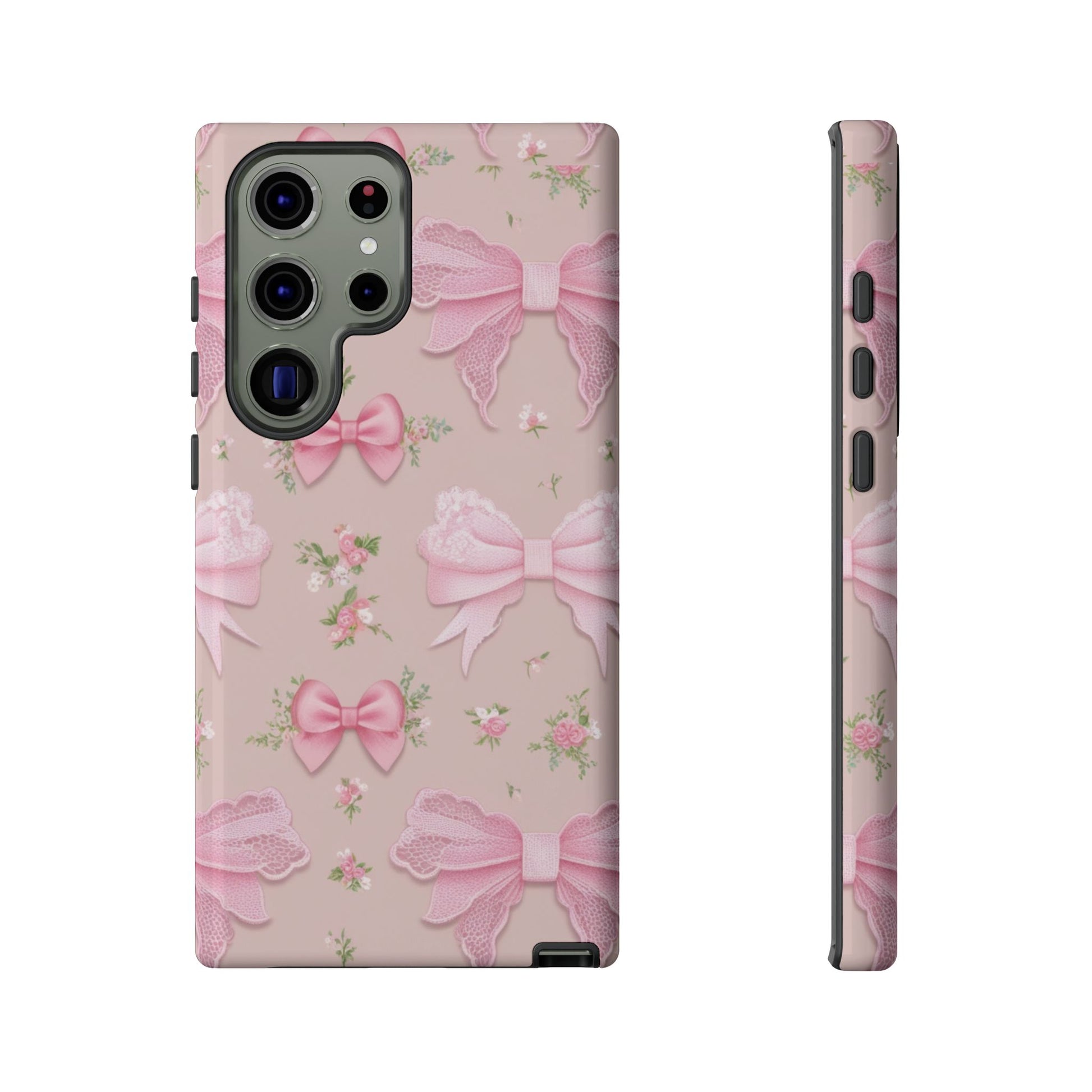 Luxury Pink Bow Phone Case – Cute & Protective Cover for iPhone & Samsung Gift for Her