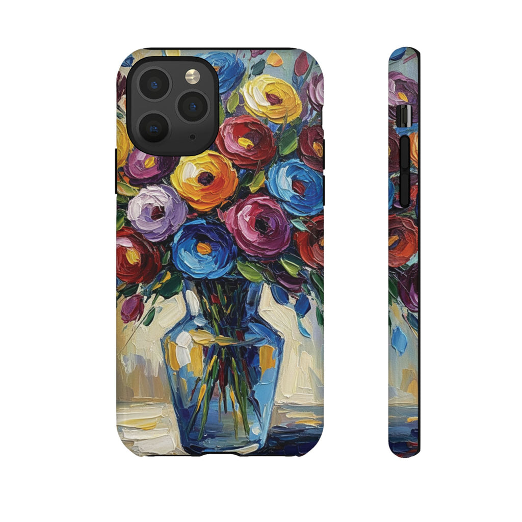 Floral Luxury Oil Painting Illusion Tough Case — Floral Art Phone Case for Art Lovers