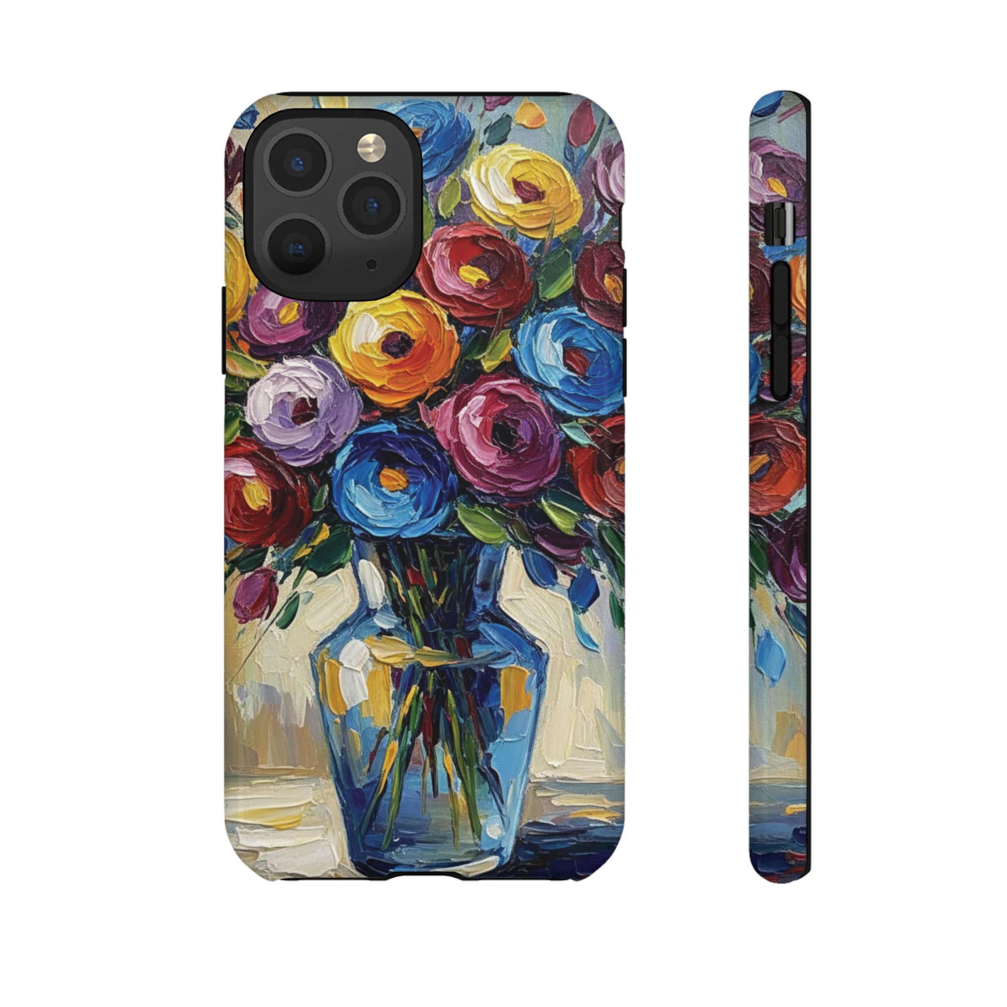 Floral Luxury Oil Painting Illusion Tough Case — Floral Art Phone Case for Art Lovers