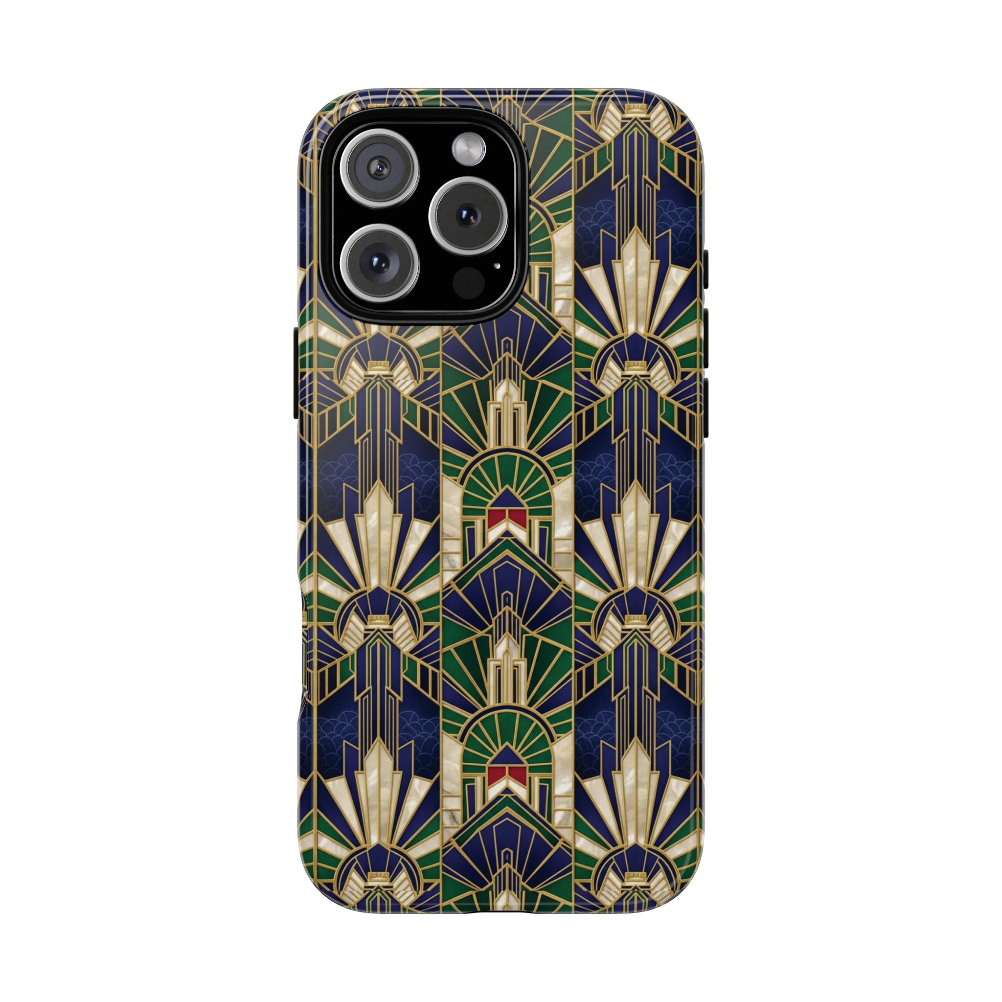 Navy & Gold Art Deco Phone Case — Imperial Art Deco Tough Case