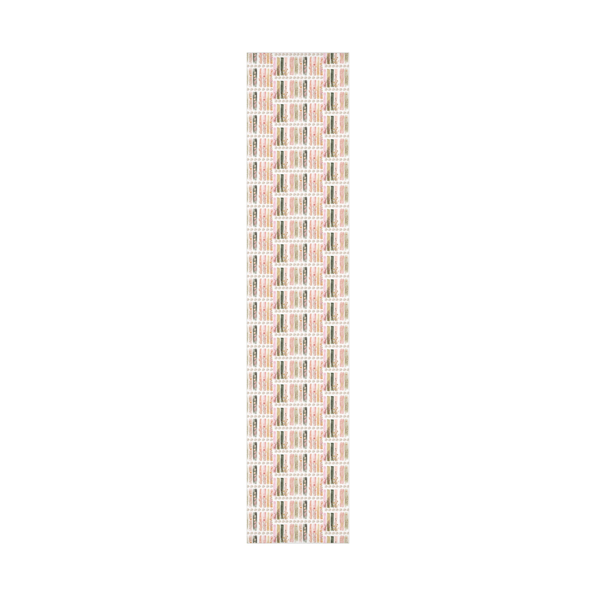 Pastel Brushstroke Floral Wrapping Paper Soft Pink & Peach Illusion Design, Elegant Gift Wrap for Her, Aesthetic Packaging for Birthdays  More Weddings