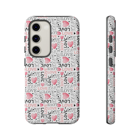 Cute Love Modern Watercolor Abstract Phone Case Compatible with iPhone, Samsung & More - Stylish, Durable Protection with Vibrant Artistic Design Perfect Gift for Her