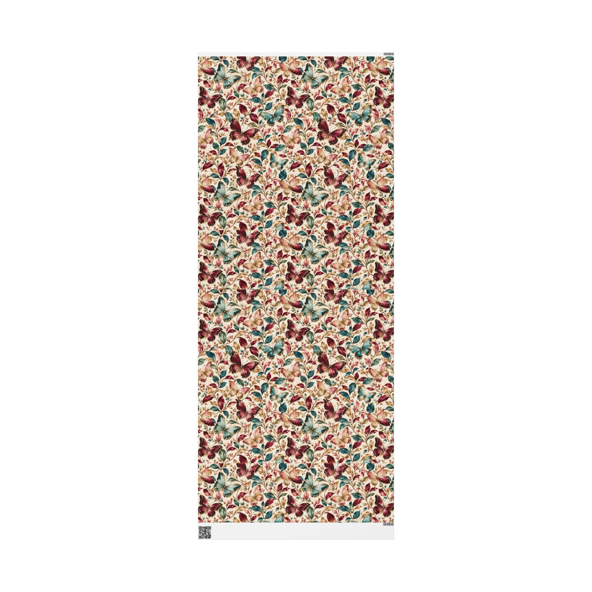 Vintage Butterfly Floral Wrapping Paper