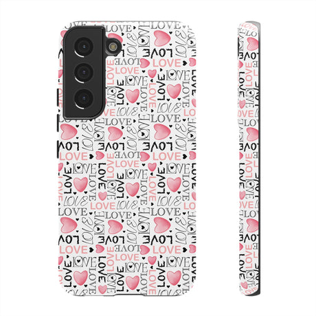 Cute Love Modern Watercolor Abstract Phone Case Compatible with iPhone, Samsung & More - Stylish, Durable Protection with Vibrant Artistic Design Perfect Gift for Her