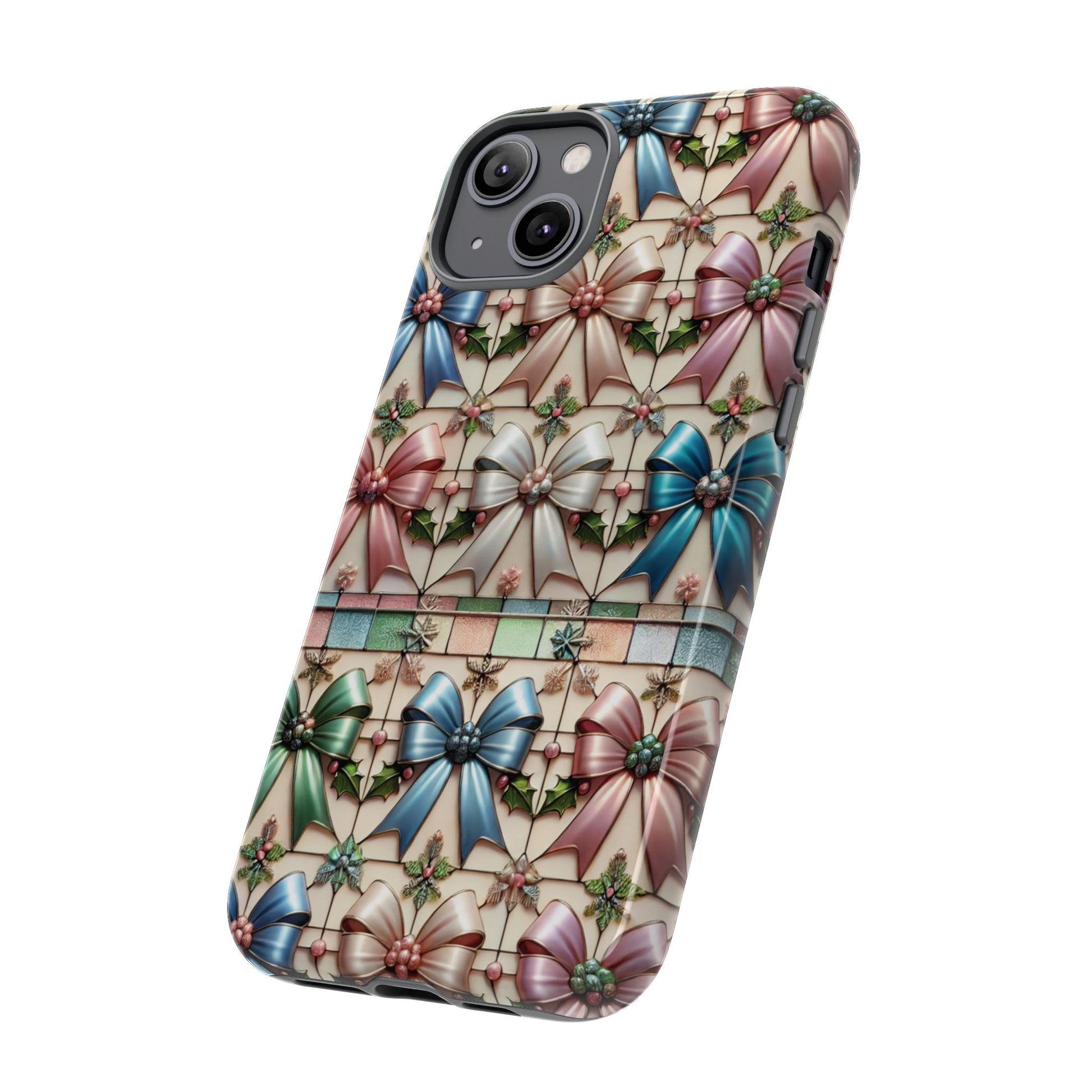 Coquette Bows Pastel Phone Case for iPhone 17 ,  15 14 13 12  21 23 Samsung, and Pixel | Stylish Protective Cover Gift for Her Perfect for Floral Lover