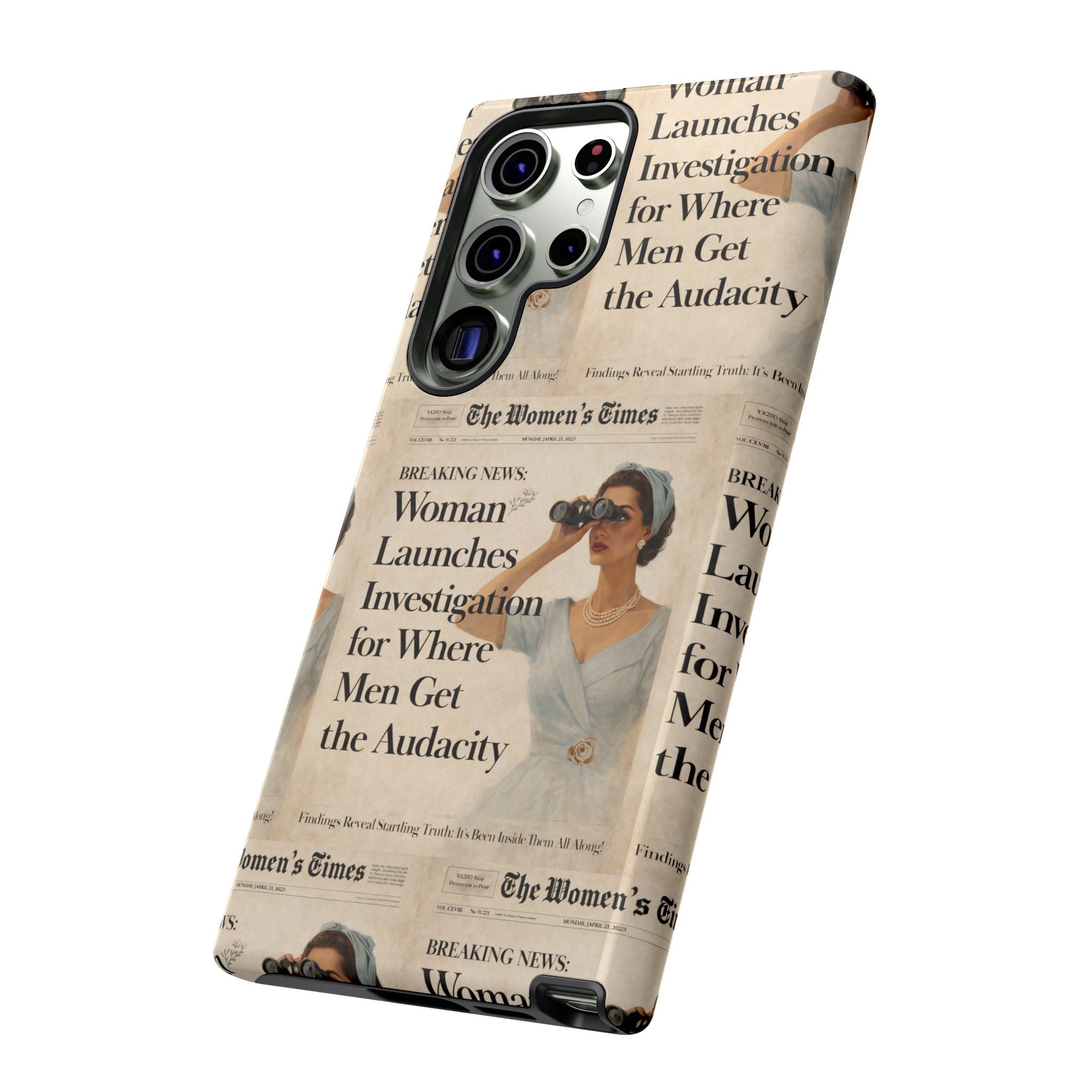 Funny Vintage Sarcastic Women Phone Case | Retro Sarcasm Text Design