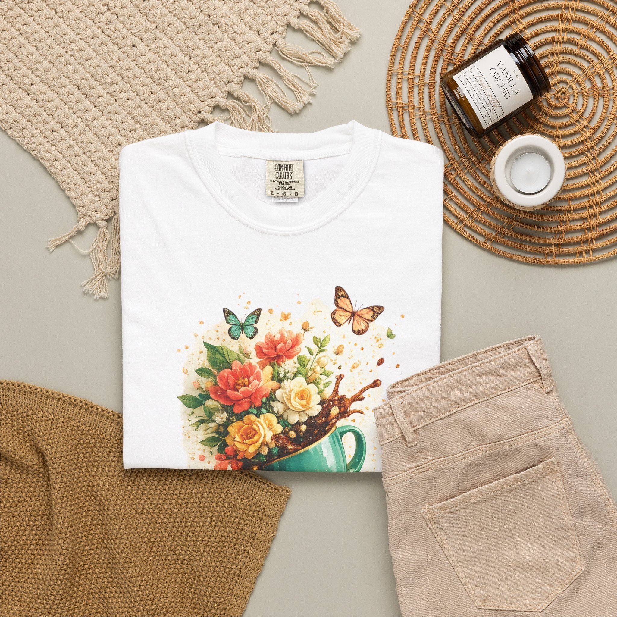 Let Yourself Bloom T-Shirt — Floral Watering Can Graphic Tee