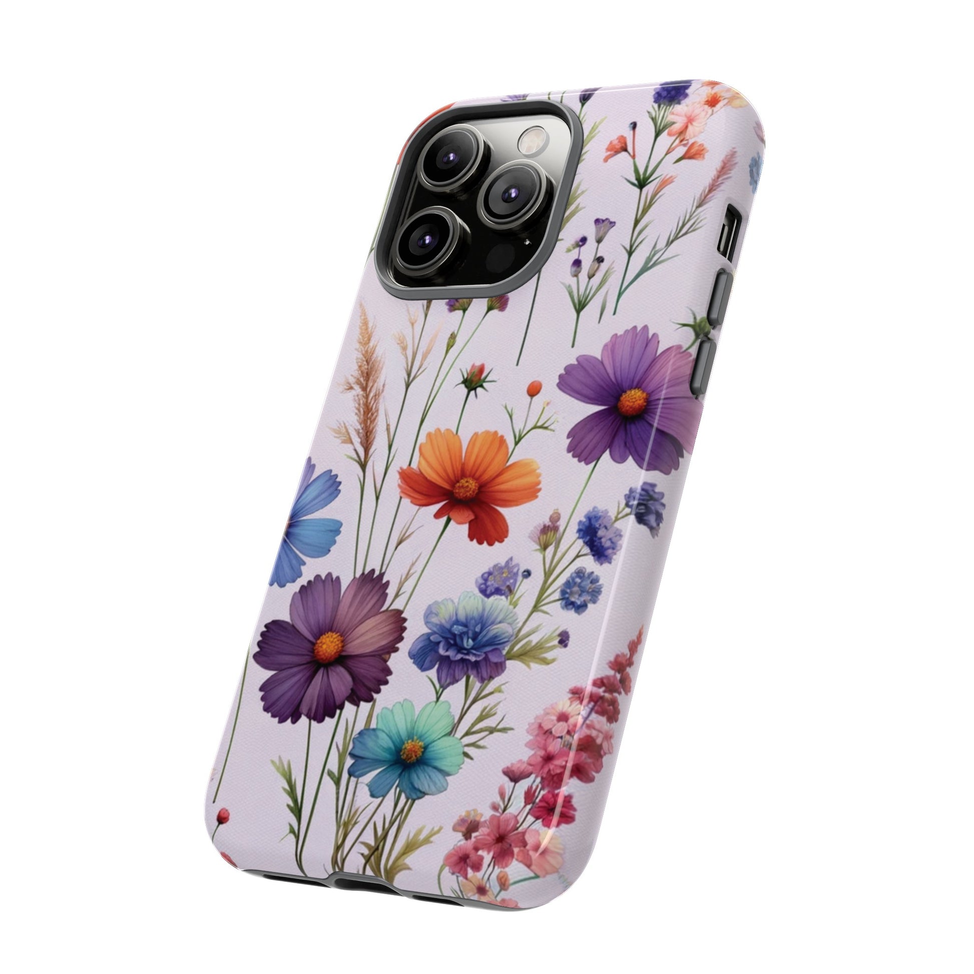 Lavender Wildflowers Protective Phone Case Gift for Her Phone 15, Samsung iPhone Samsung Gift for Her Case iPhone 15, Samsung iPhone Samsung Accessory Gift for Her.