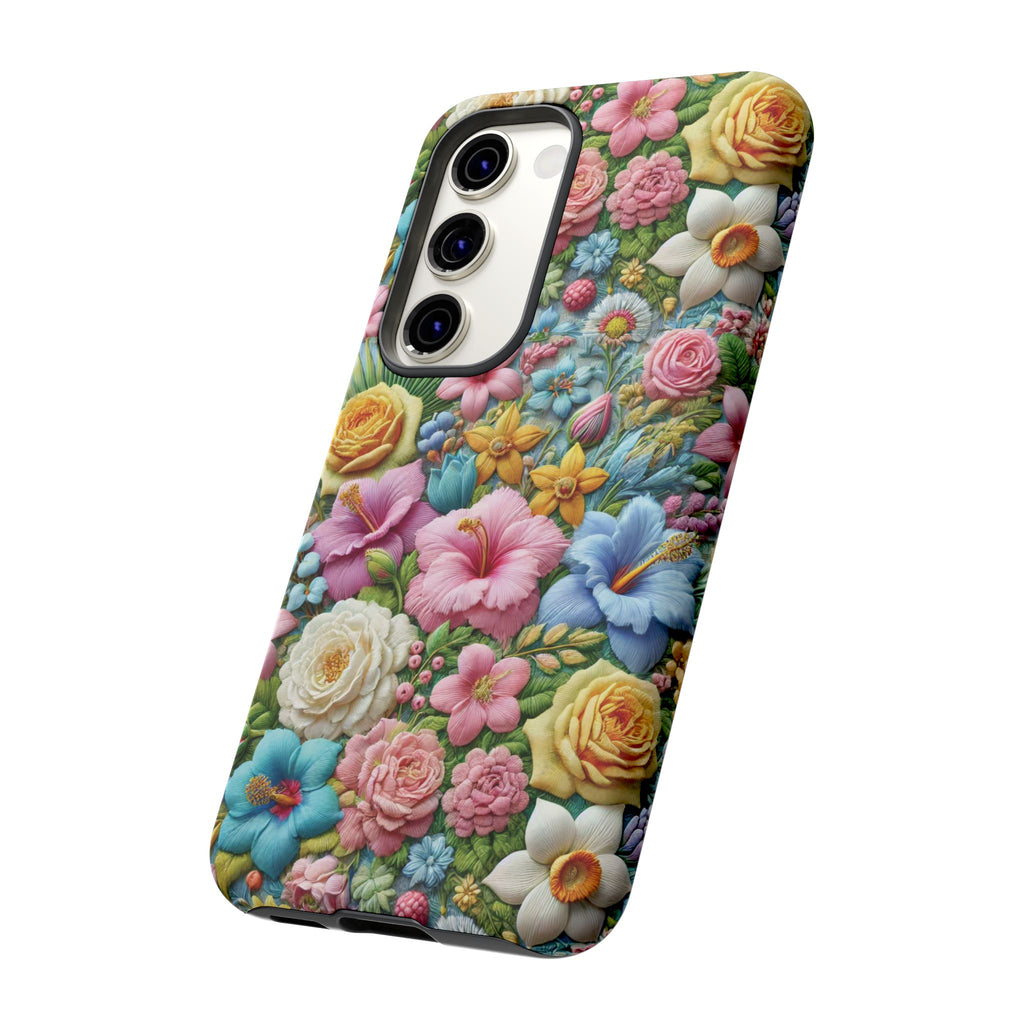 Elegant Pastel Flower Phone Case – Beautiful Floral Design, Durable Protection for Your Device, Stylish and Lightweight, Perfect Gift for Flower Lovers