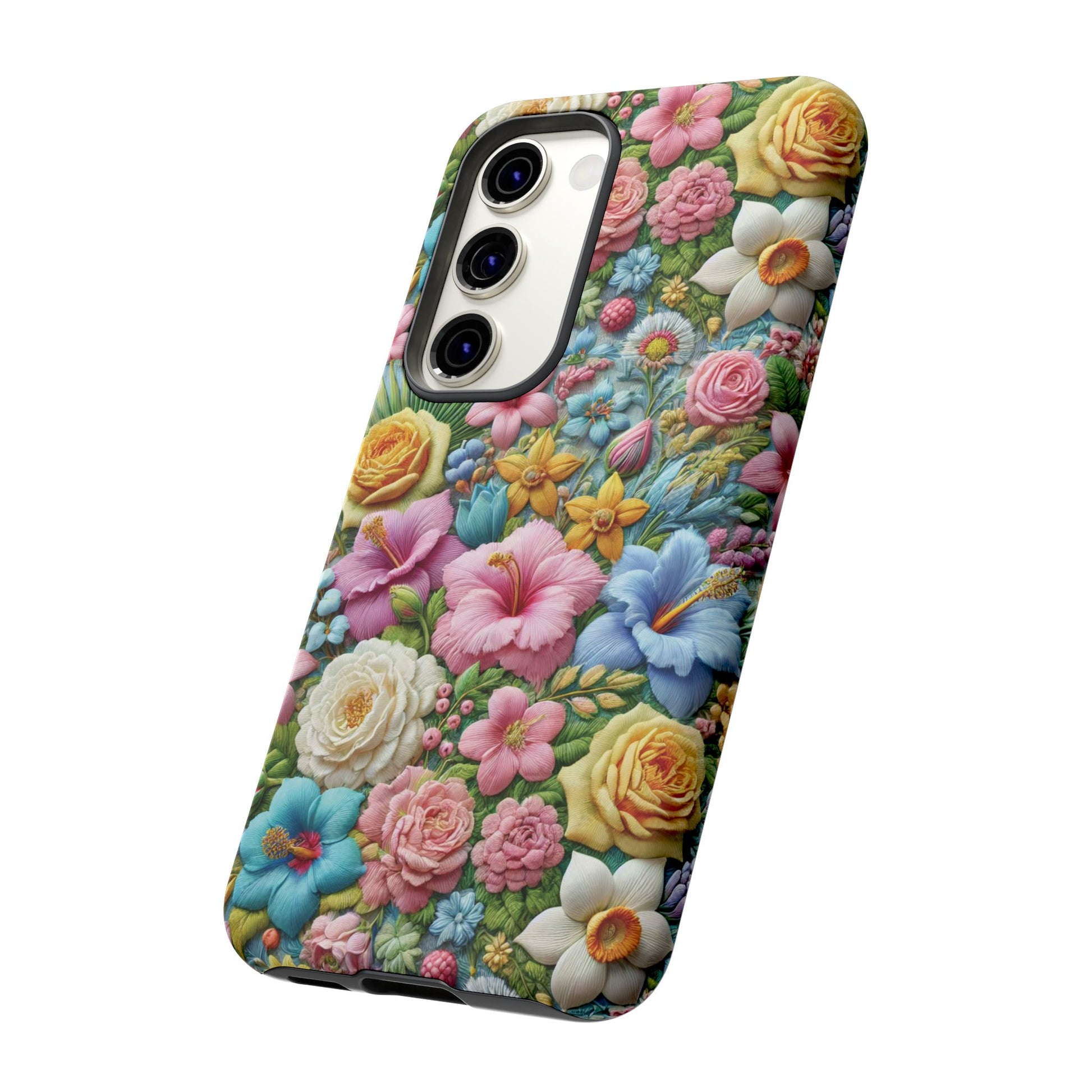 Elegant Pastel Flower Phone Case – Beautiful Floral Design, Durable Protection for Your Device, Stylish and Lightweight, Perfect Gift for Flower Lovers