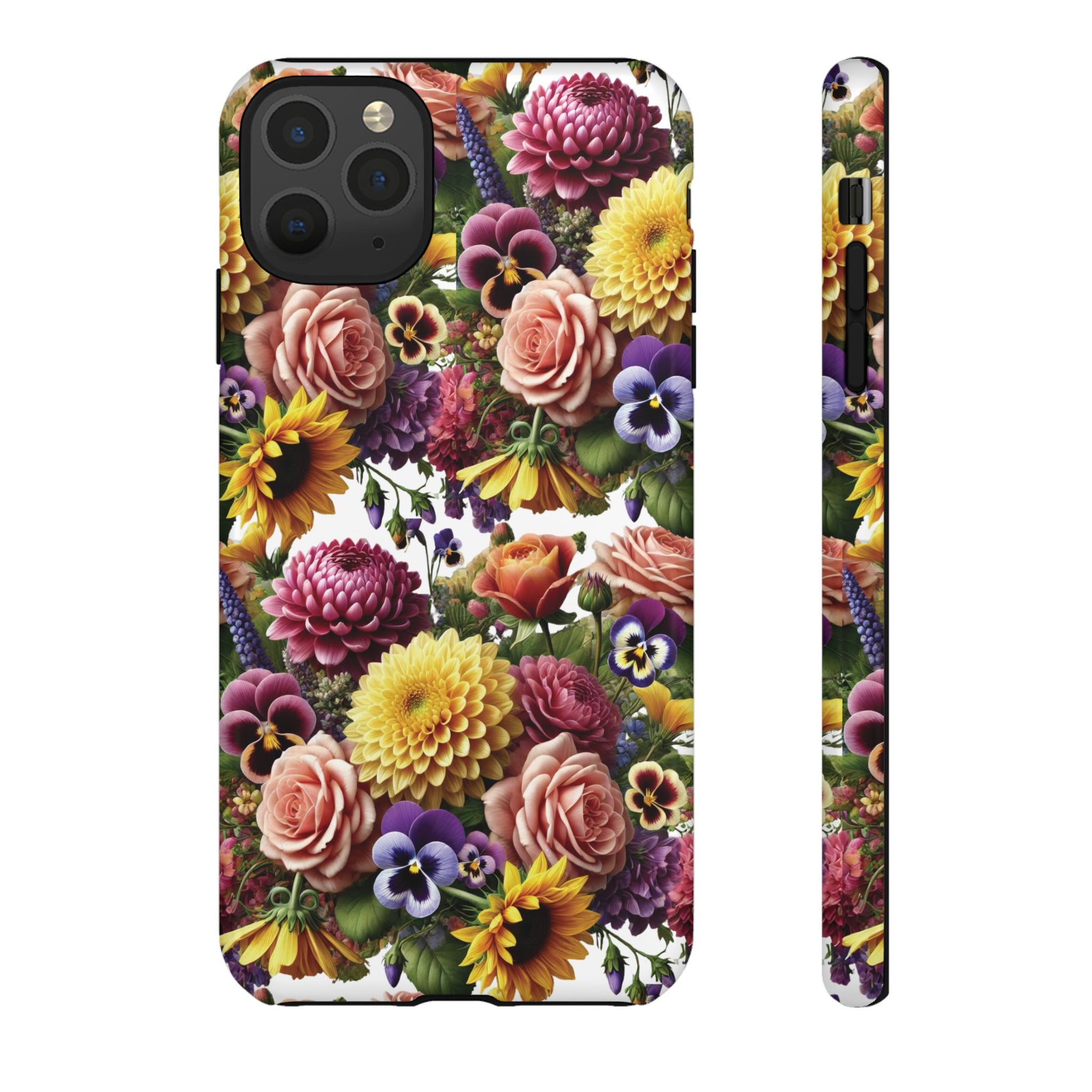 Floral Fall Phone Case for iPhone 16 15 14 13 12  21 23 Samsung, and Pixel | Stylish Protective Cover Gift for Her Perfect for Floral Lover