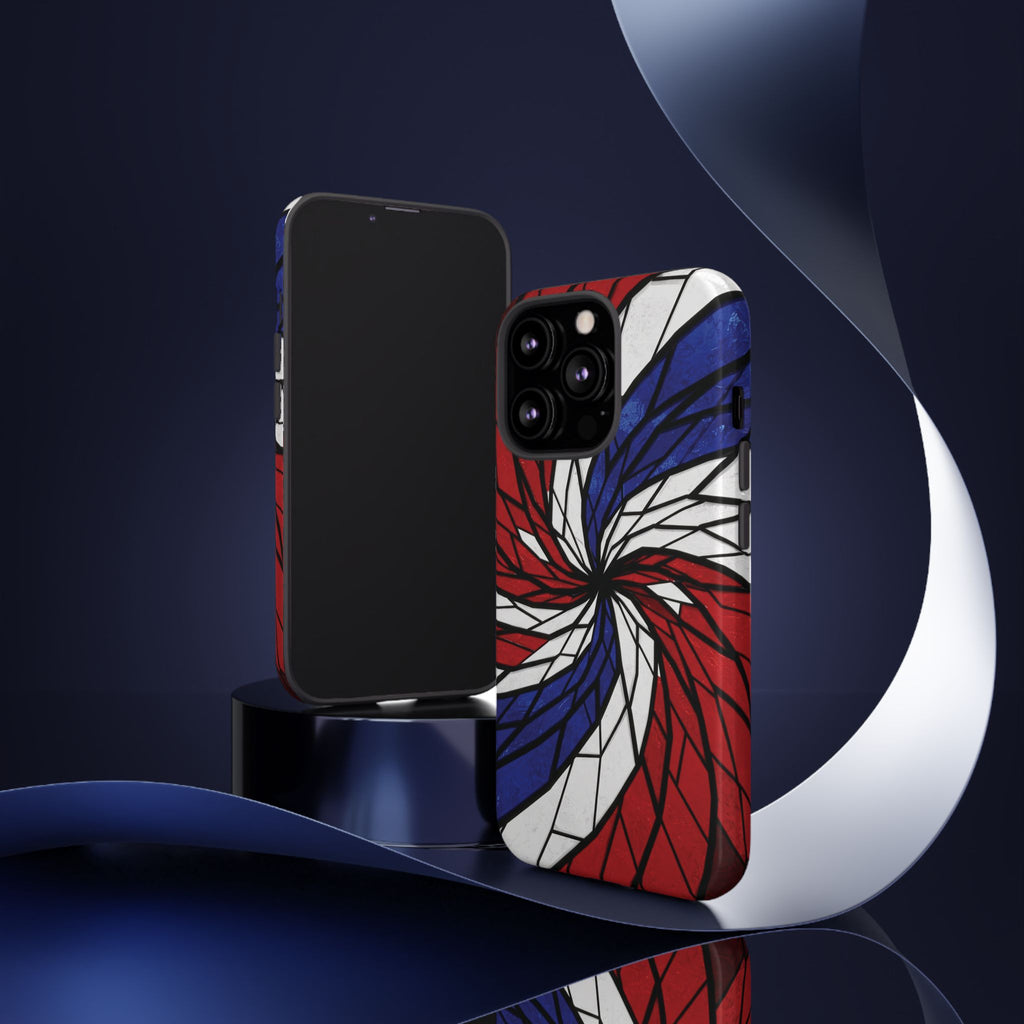 Patriotic Red White & Blue Phone Case – USA Flag Design, Independence Day Gift, Protective Cover for iPhone, Samsung, Pixel
