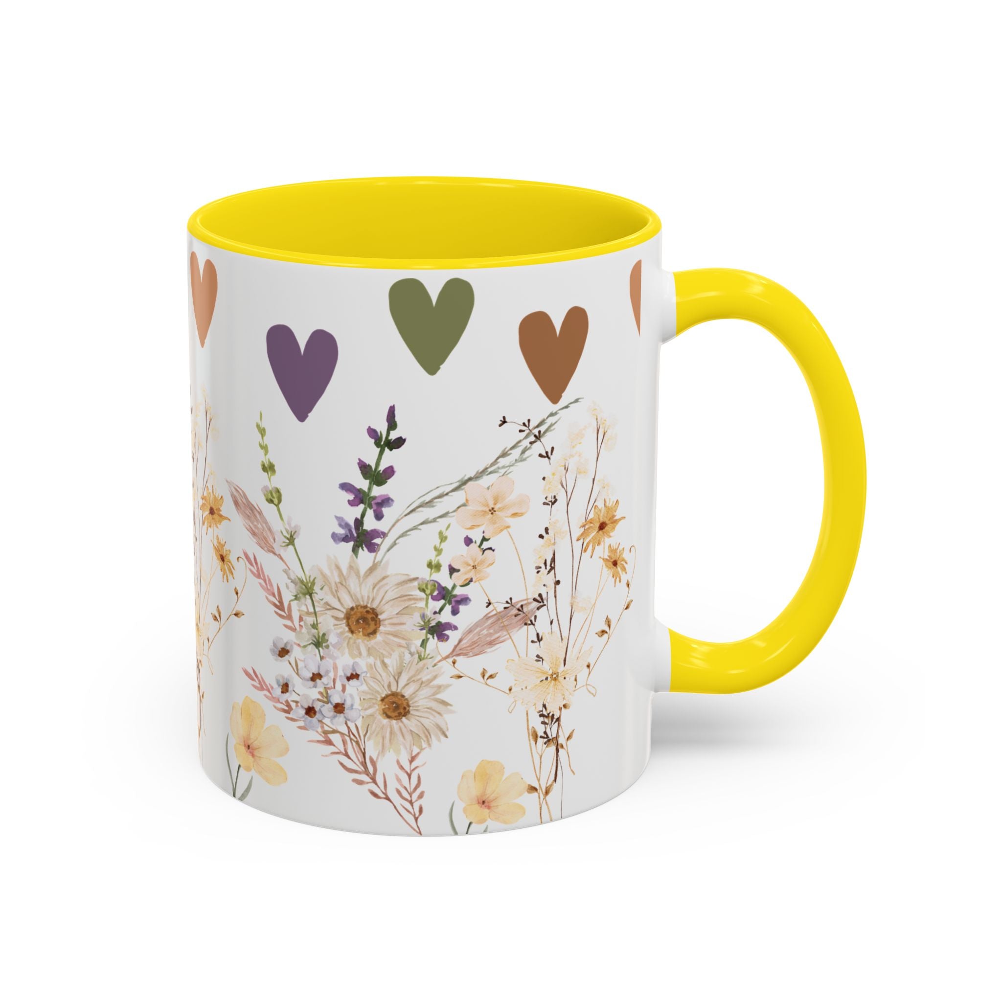 Tasse en céramique Wildflower – Cadeau élégant pour les amateurs de café ou de thé – Parfait pour la fête des mères, les anniversaires et pour ajouter du charme à toute cuisine.