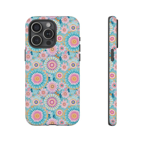 Boho Modern Watercolor Abstract Phone Case Compatible with iPhone, Samsung & More - Stylish, Durable Protection with Vibrant Artistic Design Perfect Gift for Her
