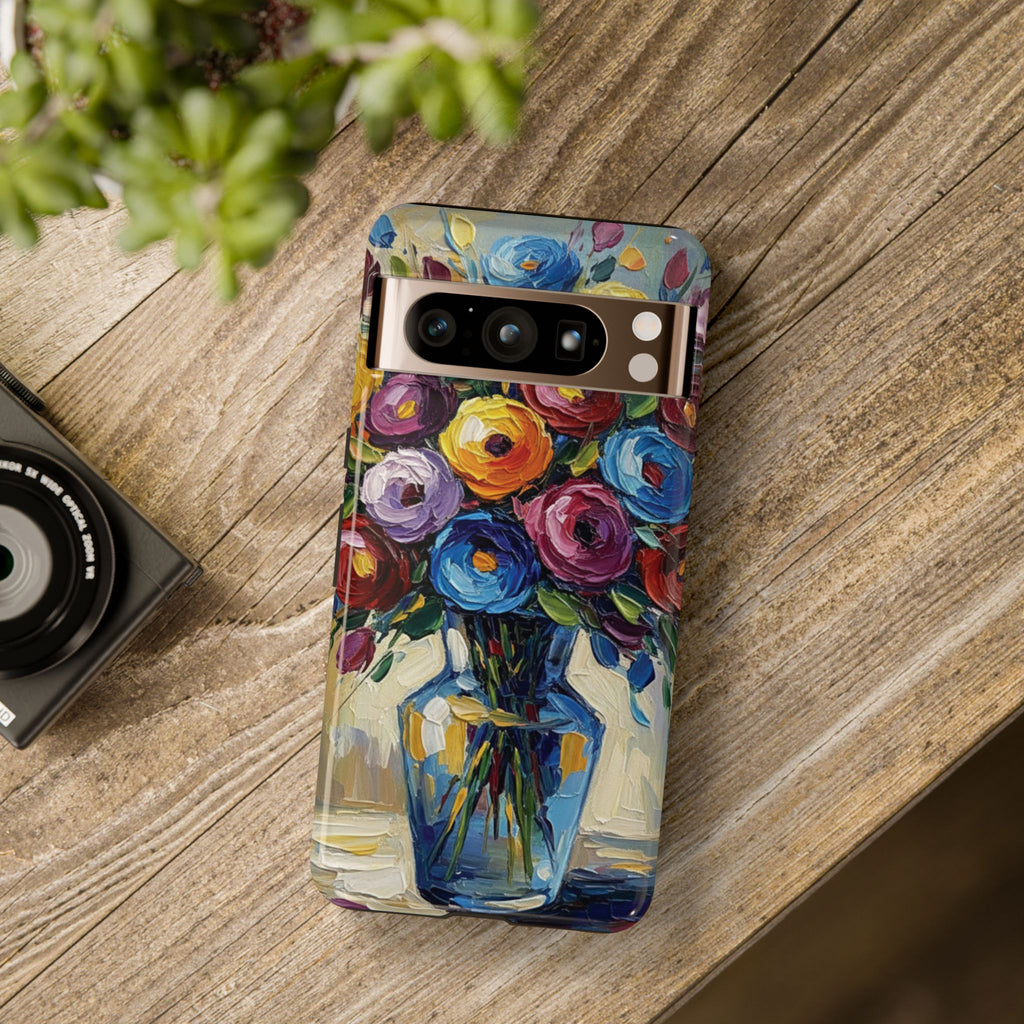 Floral Luxury Oil Painting Illusion Tough Case — Floral Art Phone Case for Art Lovers