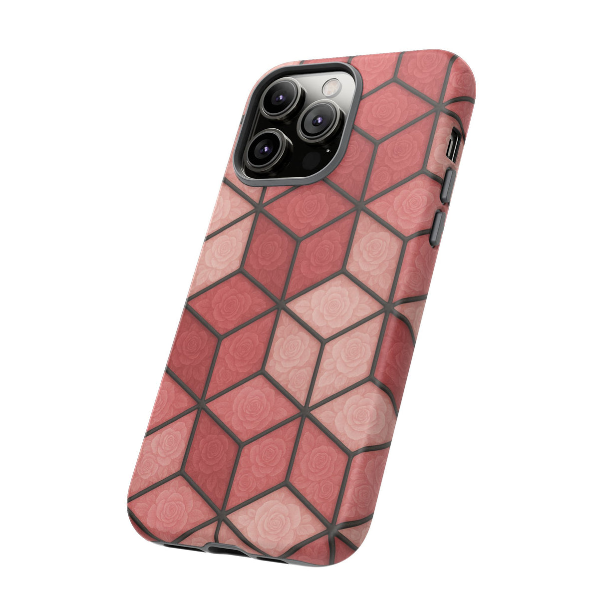 Geometric Stained Glass Illusion Phone Case Colorful Abstract Art, Aesthetic Protective Cover for iPhone, Samsung & Google, Unique Gift Idea Mom