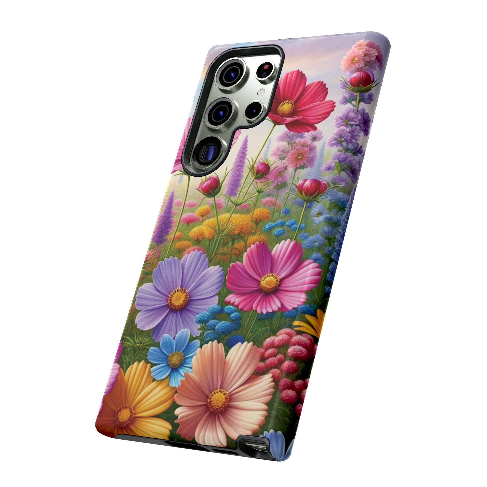 Bright Floral Phone Case Durable for iPhone Samsung Gift iPhone 15, 14, 13 Samsung Pixel Gift for Mom Accessory Gift for Her