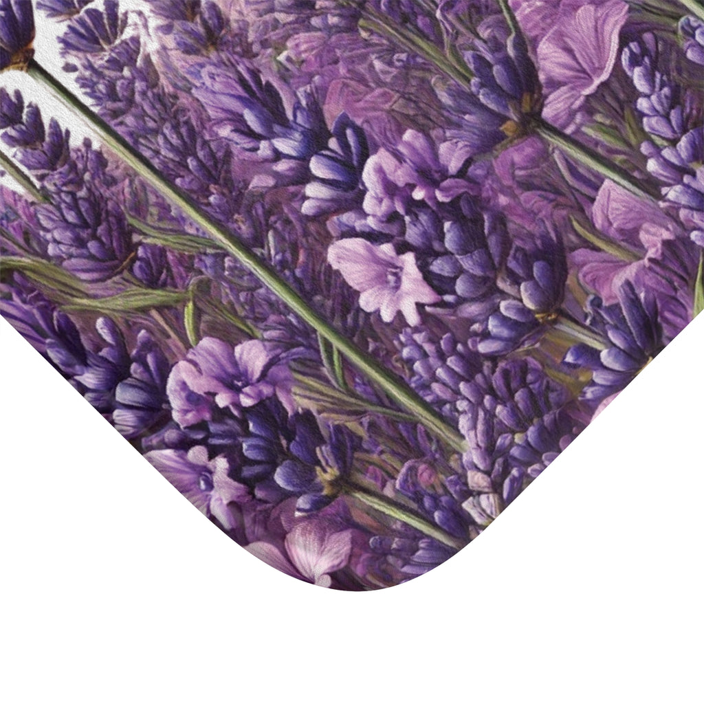 Lavender Bloom Bathmat – A Soothing Blend of Calming Lavender Flowers to Add Comfort, Beauty, and Serenity to the Most Private Room in Your Home