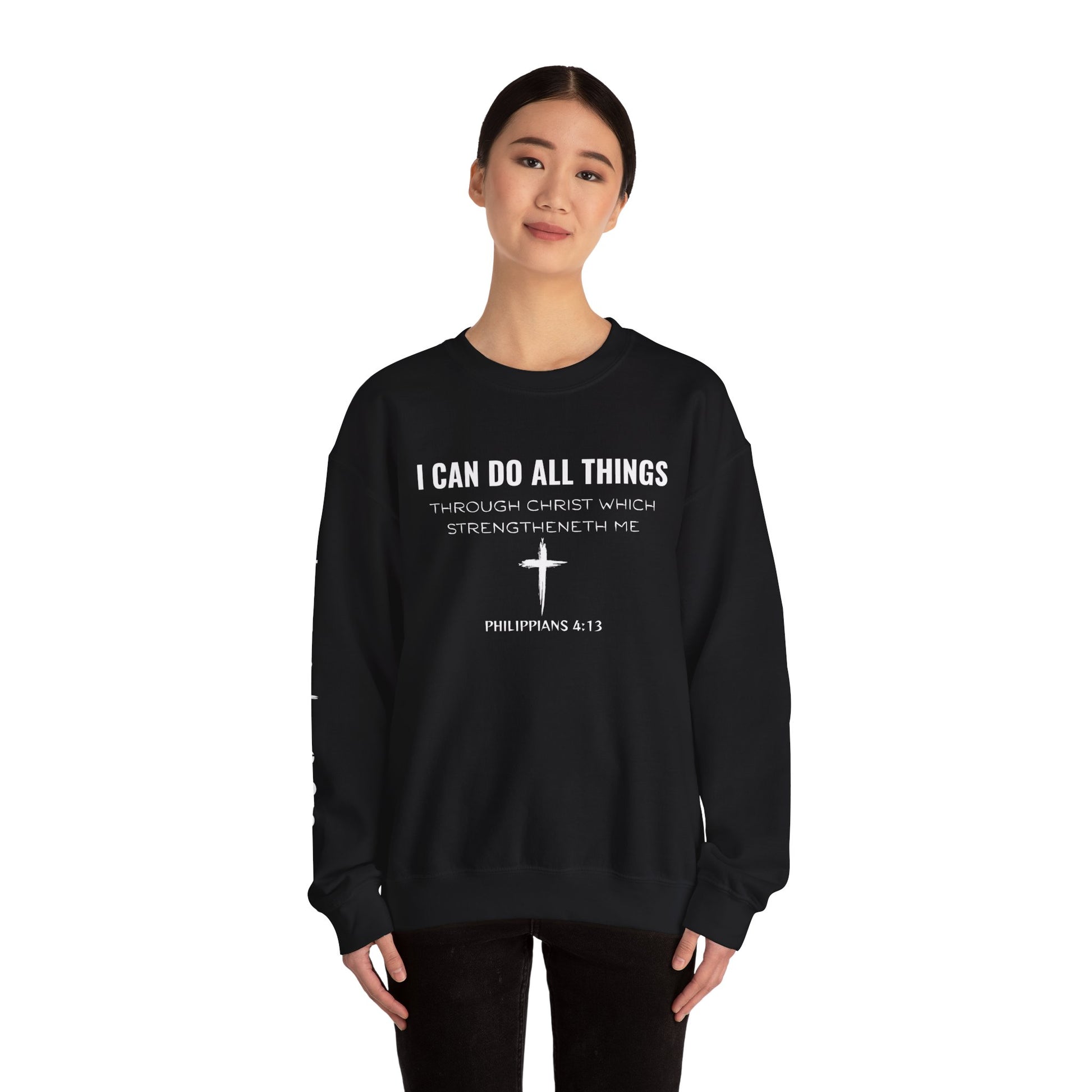Inspirational Quote Sweatshirt, Unisex Crewneck, Faith Apparel, Perfect Gift for Christians, Cozy Everyday Wear, Bible Verse Design