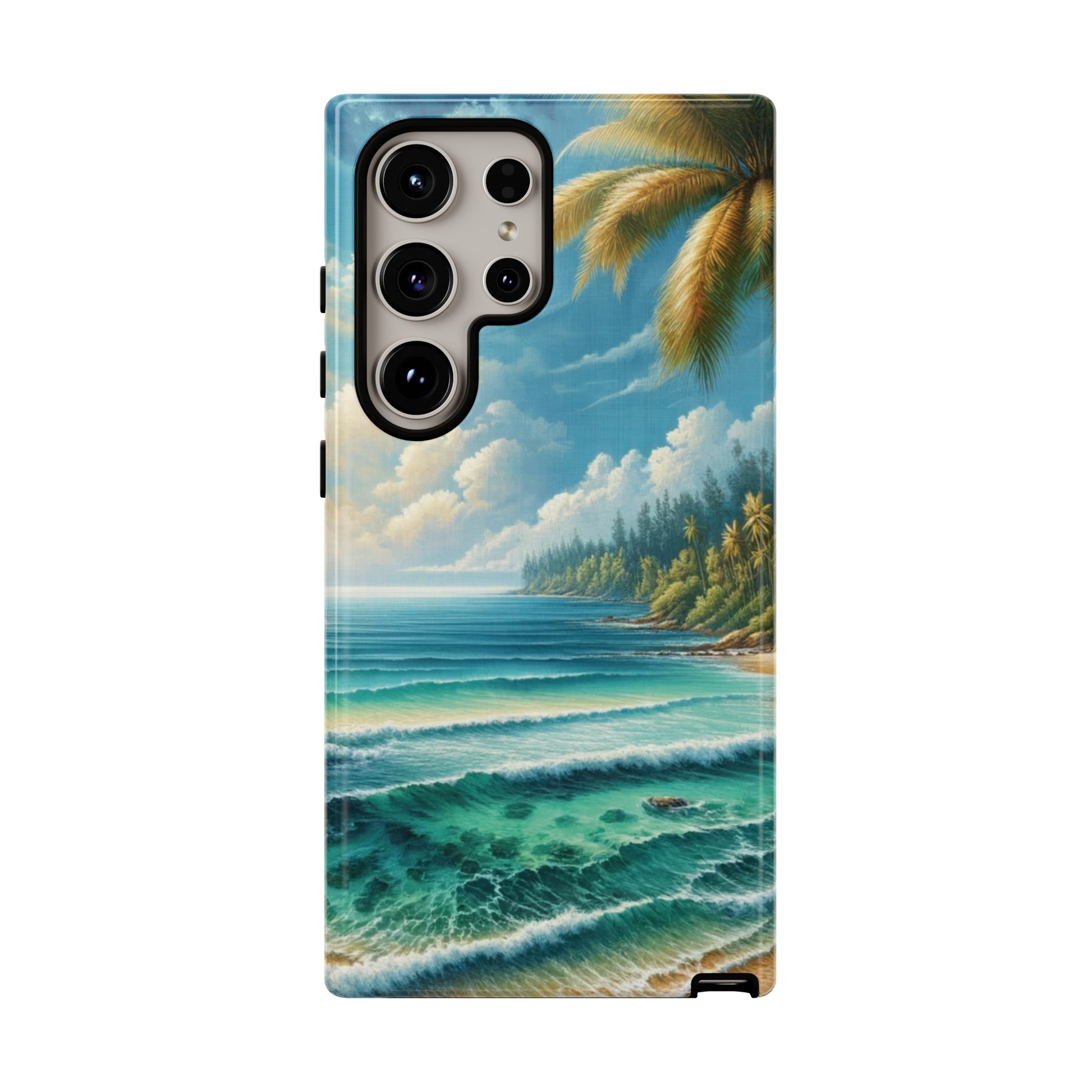 Coastal Serenity Ocean Beach View Protective Phone Case Gift for Her Phone 15, Samsung iPhone Samsung Gift for Her Case iPhone 15, Samsung iPhone Samsung Accessory Gift for Her.