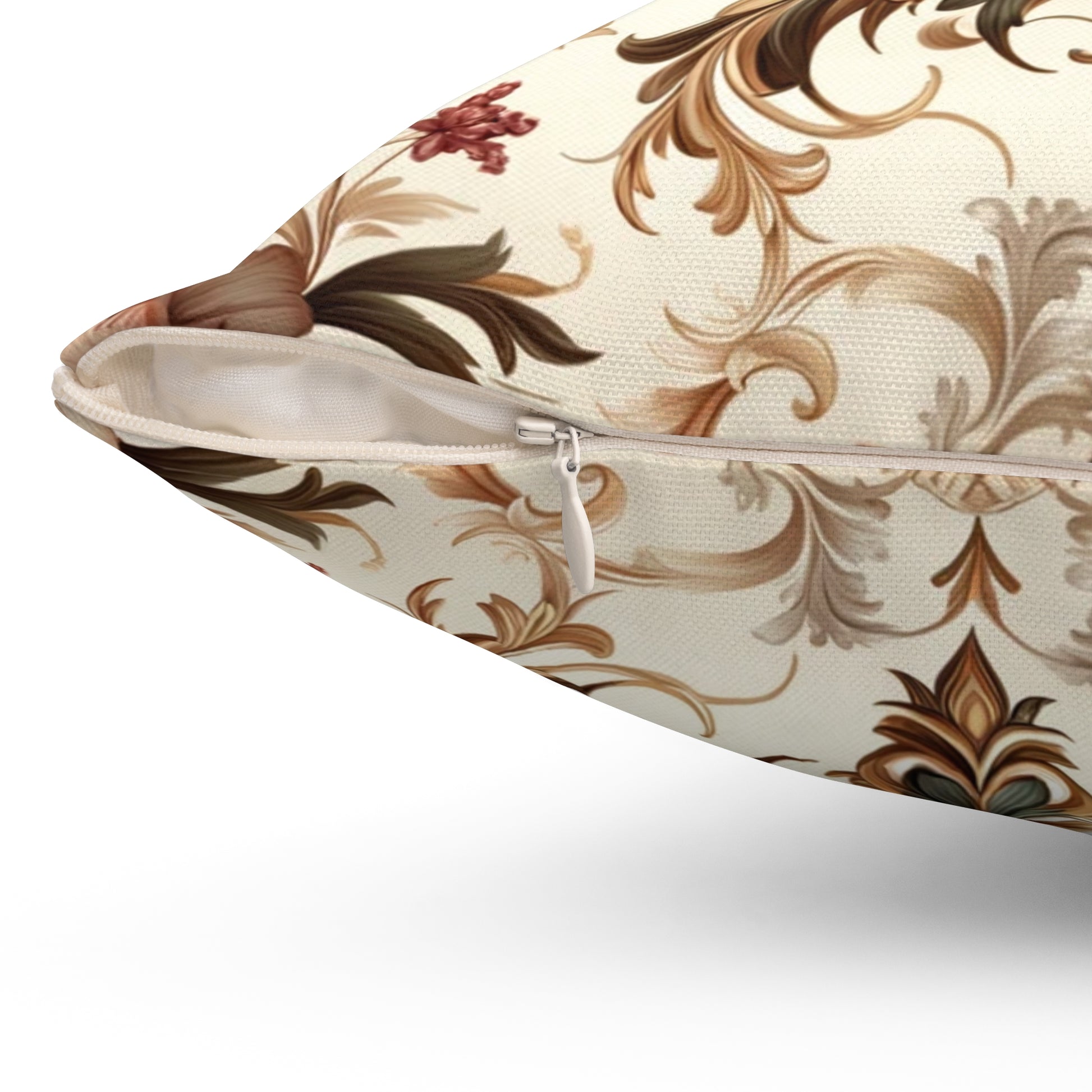Romantic Floral Heart square Pillow Ideal Wedding Mother's Day Gift Luxurious Home Gold Luxurious Elegant Home Living Room Comfort for Bedroom or Housewarming Gift New House, Bridal Shower Gift.