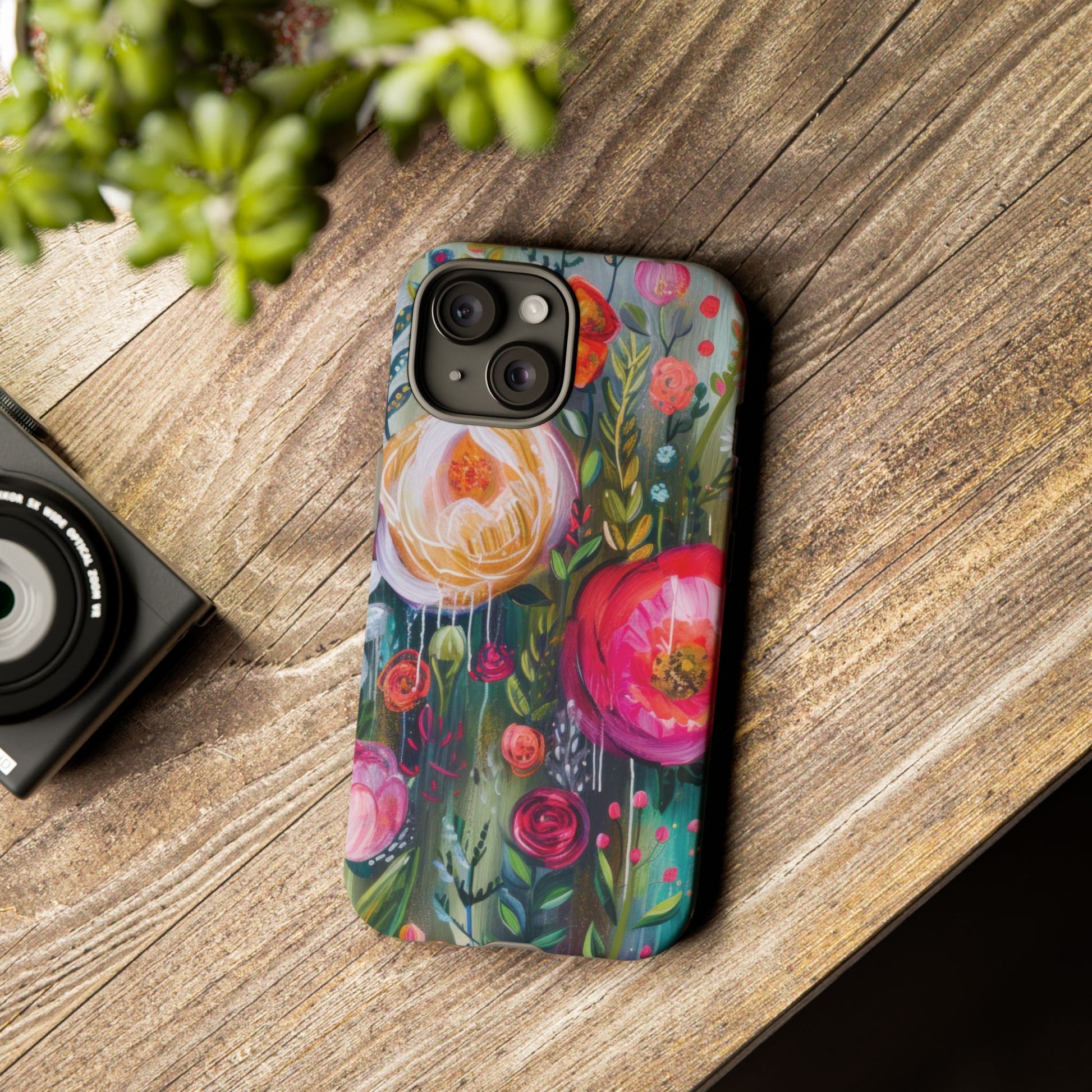 Watercolor Boho Floral Phone Case for iPhone 17 case Samsung, and Pixel | Stylish Protective Cover Gift for Her Perfect for Floral Lover