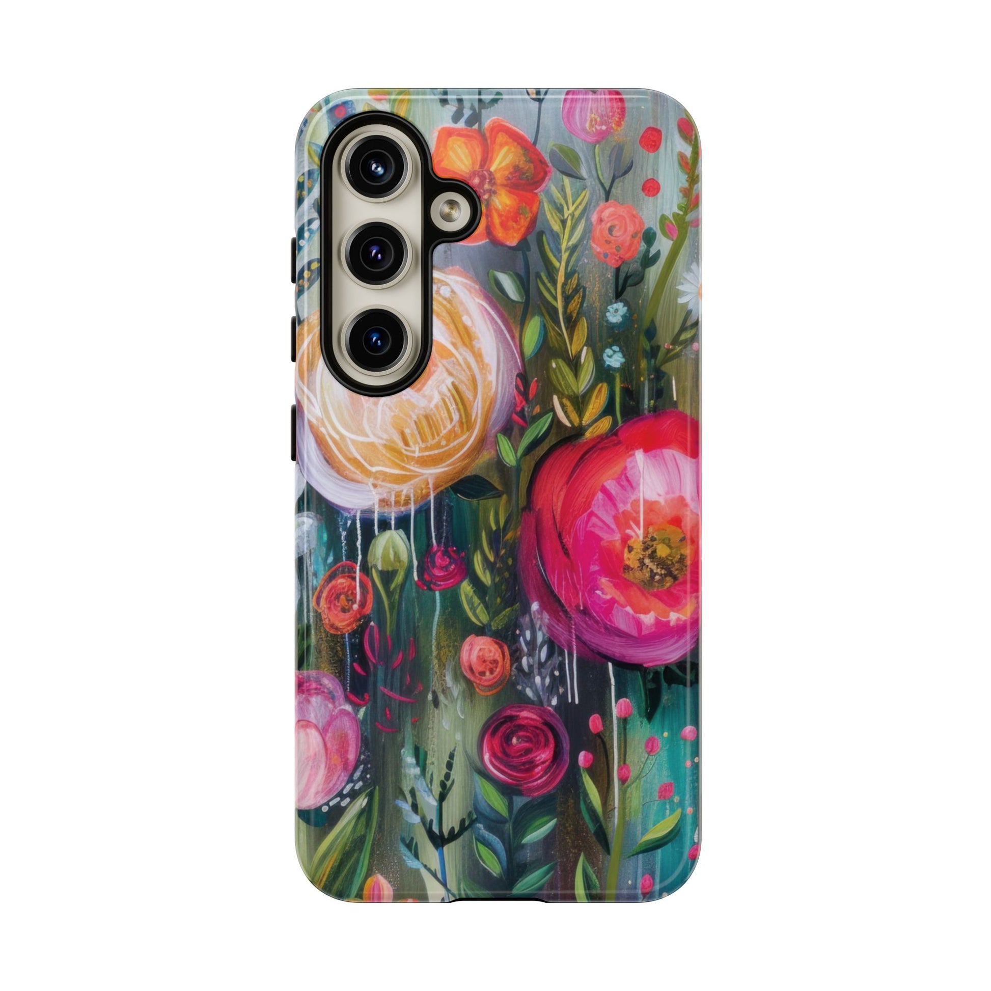 Watercolor Boho Floral Phone Case for iPhone 17 case Samsung, and Pixel | Stylish Protective Cover Gift for Her Perfect for Floral Lover