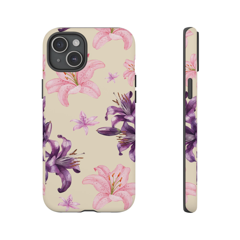 Blooming Tiger Lily Phone Case - Compatible with iPhone, Samsung, and Pixel | Stylish Protective Cover Gift for Her Perfect for Floral Lover