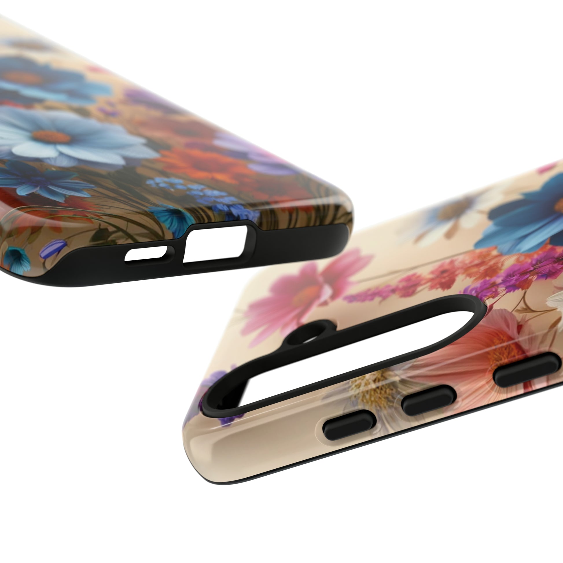 Best Phone Case Floral 3D Illusion Luxury Tough Case Floral Elegant Durable Stylish for Modern Devices iPhone 15, Samsung iPhone Samsung Accessory Gift for Her.