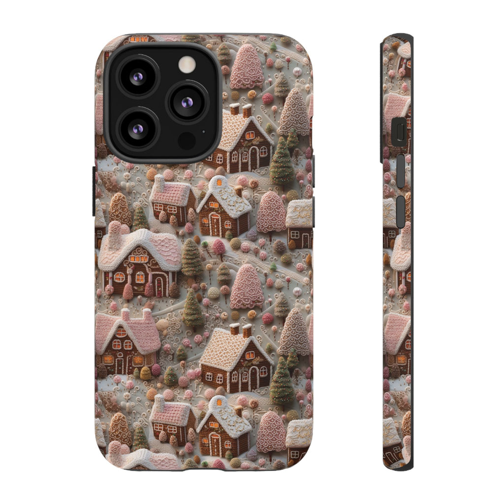 Gingerbread House 3D Phone Case Durable for iPhone Samsung Gift iPhone 15, 14, 13 Samsung Pixel Gift for Mom Accessory Gift for Her