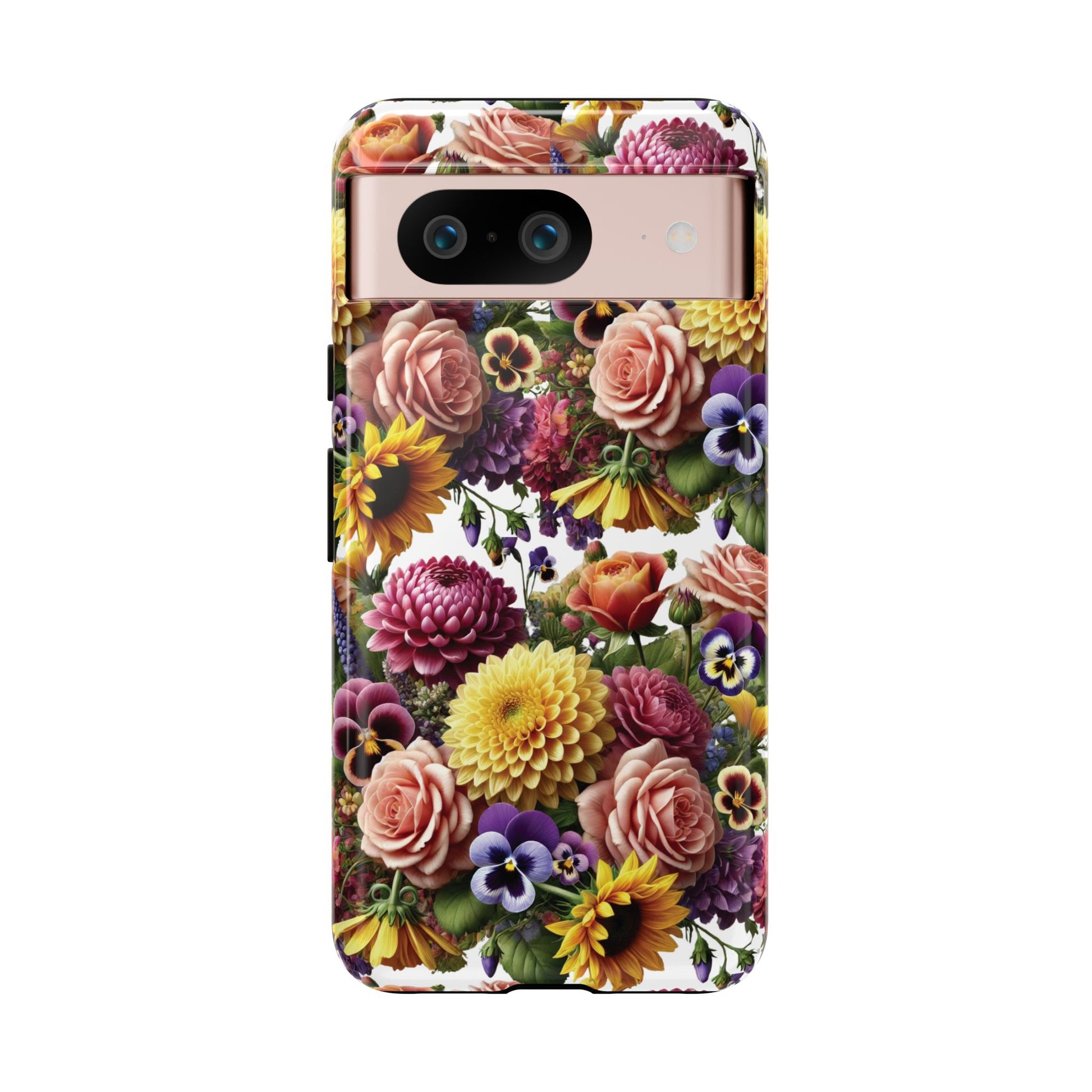 Floral Fall Phone Case for iPhone 16 15 14 13 12  21 23 Samsung, and Pixel | Stylish Protective Cover Gift for Her Perfect for Floral Lover