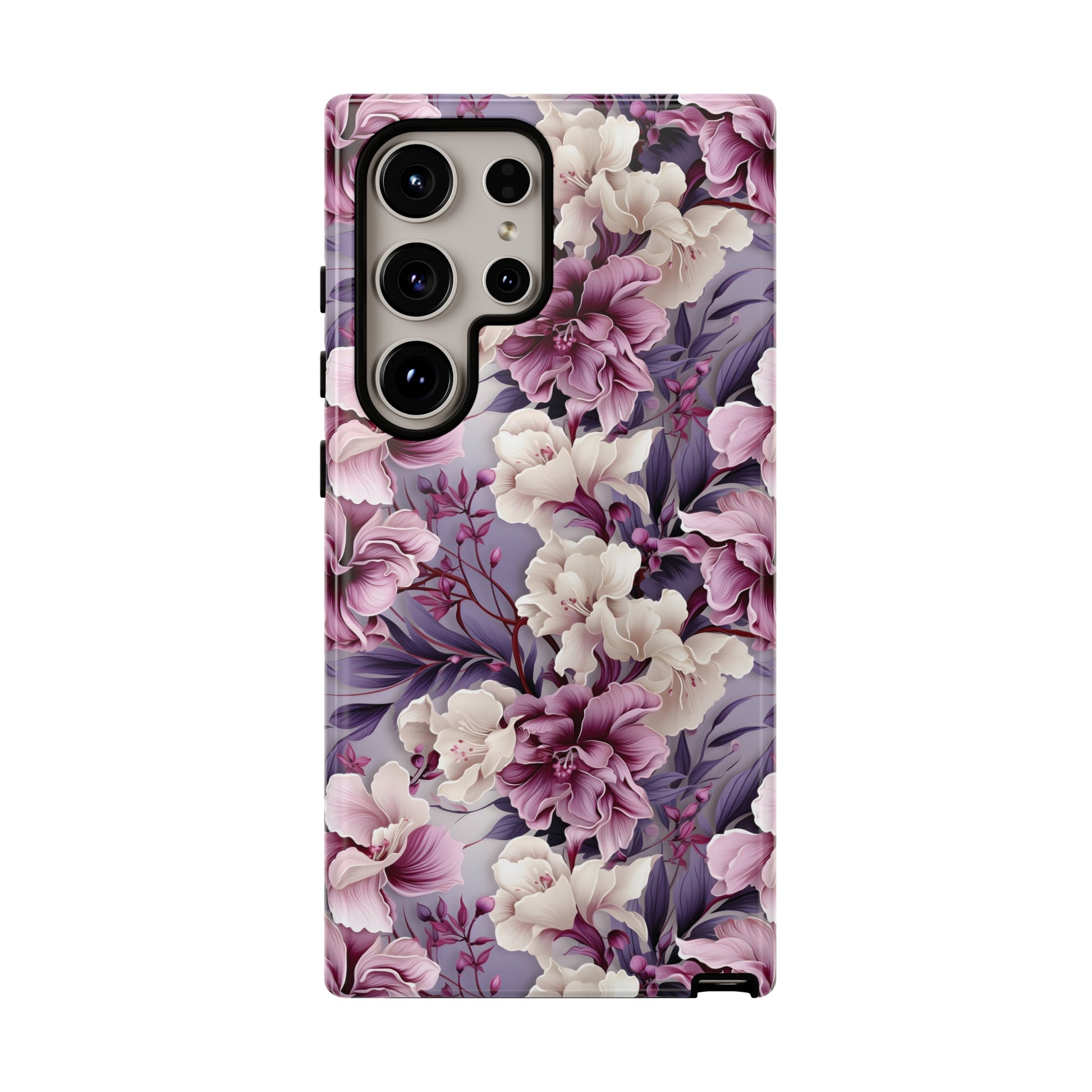 Lavender Flowers Protective Phone Case Gift for Her Phone 15, Samsung iPhone Samsung Gift for Her Case iPhone 15, Samsung
