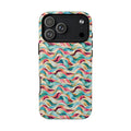 Colorful Wave MagSafe Tough Phone Case