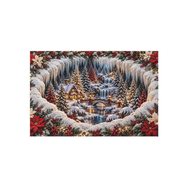 Winter Wonderland Christmas Outdoor Rug