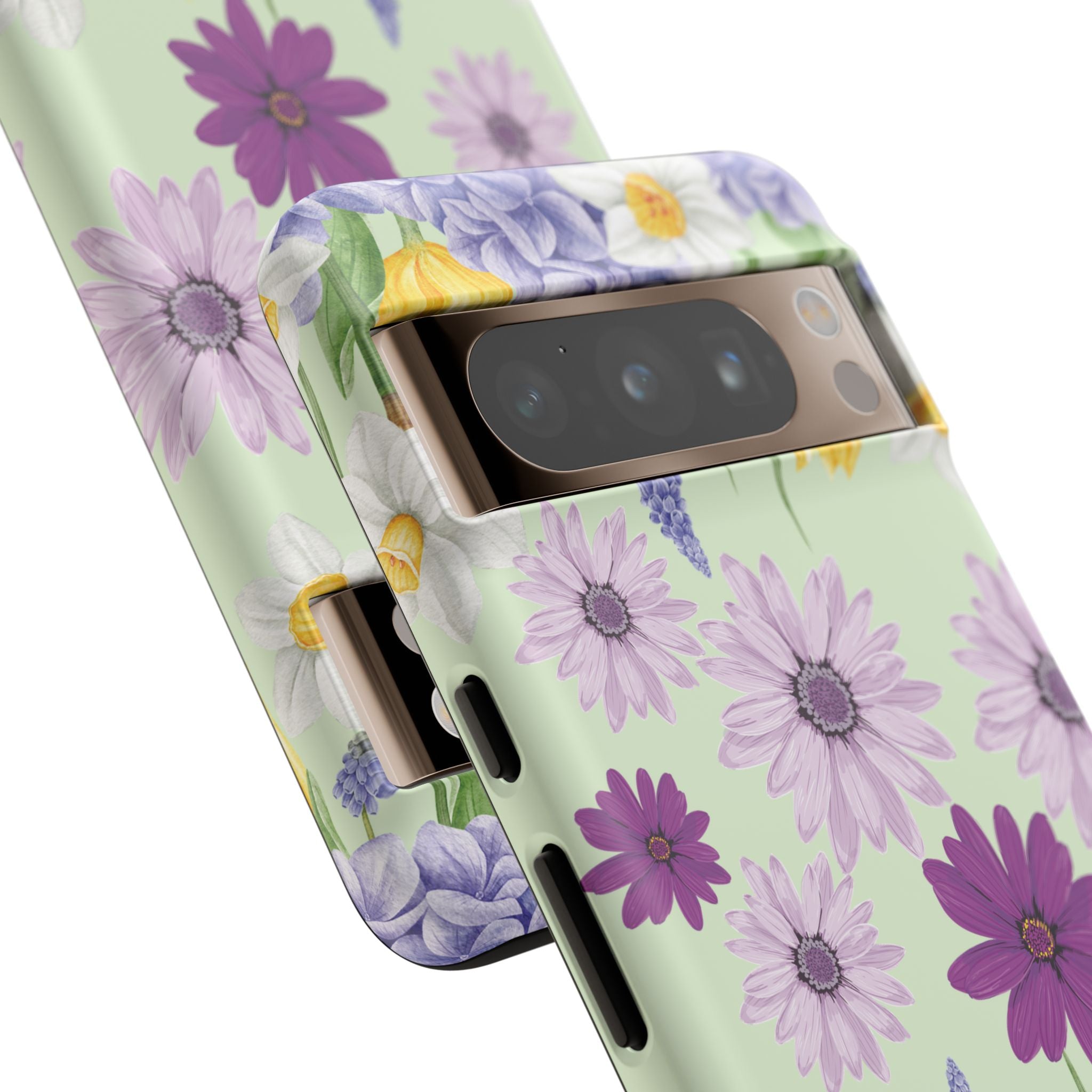 Lavender Yellow Flower Phone Case – Stylish Protective Cover for iPhone & Samsung, Botanical Design, Perfect Gift for Spring & Everyday Elegance
