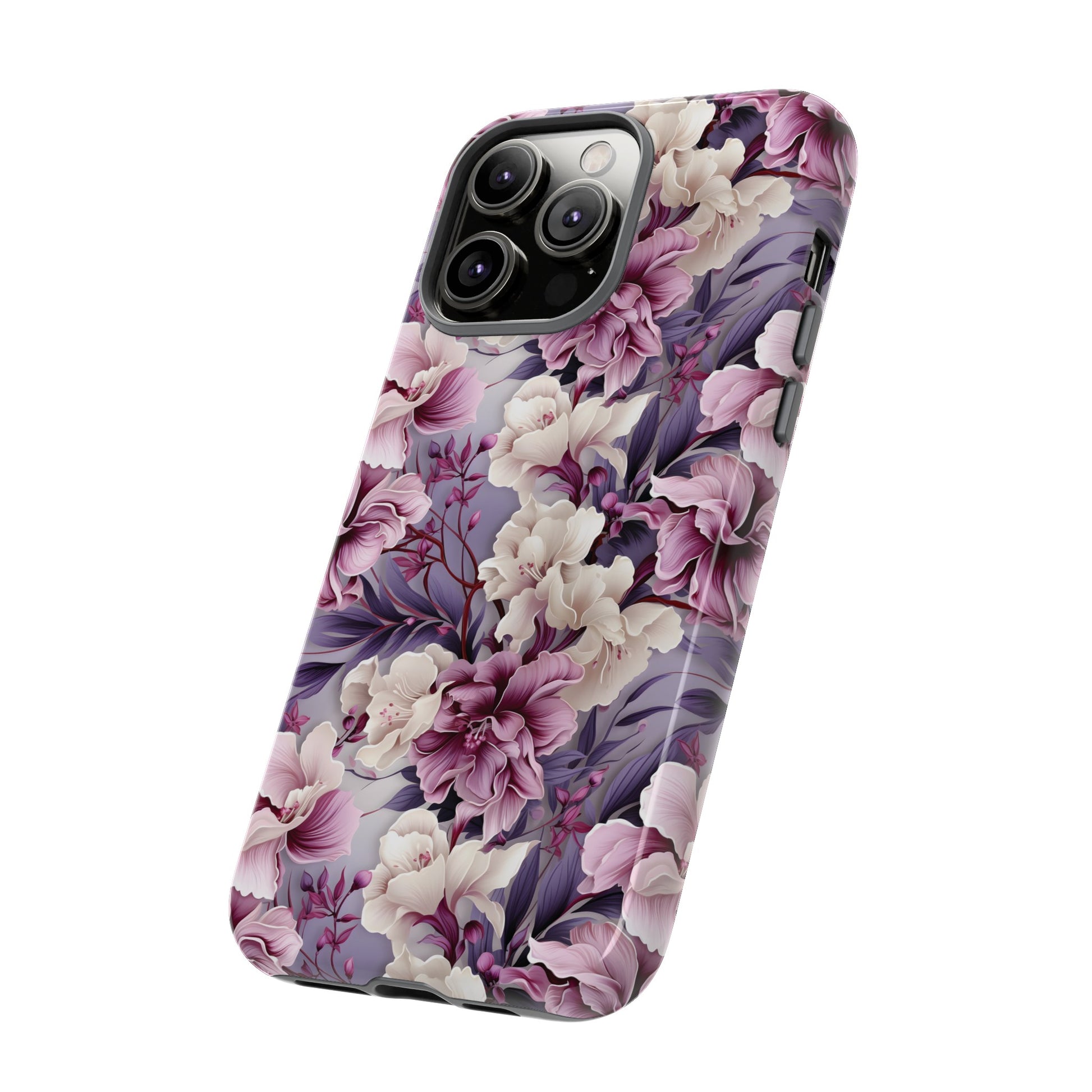 Lavender Flowers Protective Phone Case Gift for Her Phone 15, Samsung iPhone Samsung Gift for Her Case iPhone 15, Samsung