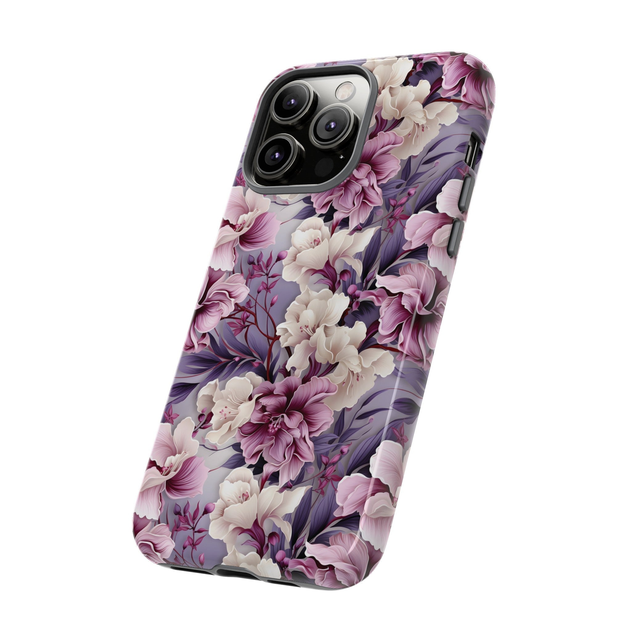 Lavender Flowers Protective Phone Case Gift for Her Phone 15, Samsung iPhone Samsung Gift for Her Case iPhone 15, Samsung
